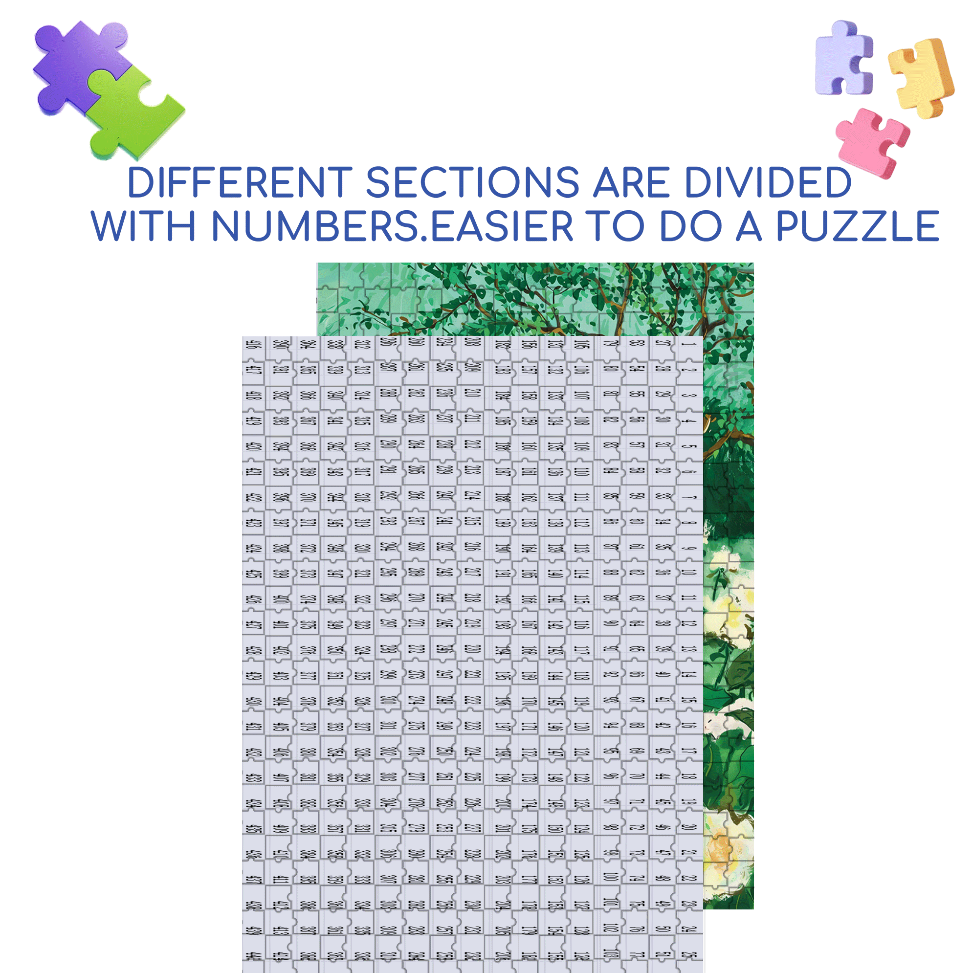 White Rose Garden 500pcs/1000pcs Jigsaw Puzzle, Scratch-Resistant, Interactive Family Game & Brain-Boosting DIY Decor, Perfect for Halloween, Christmas & New Year Gifts, Family Puzzle Game