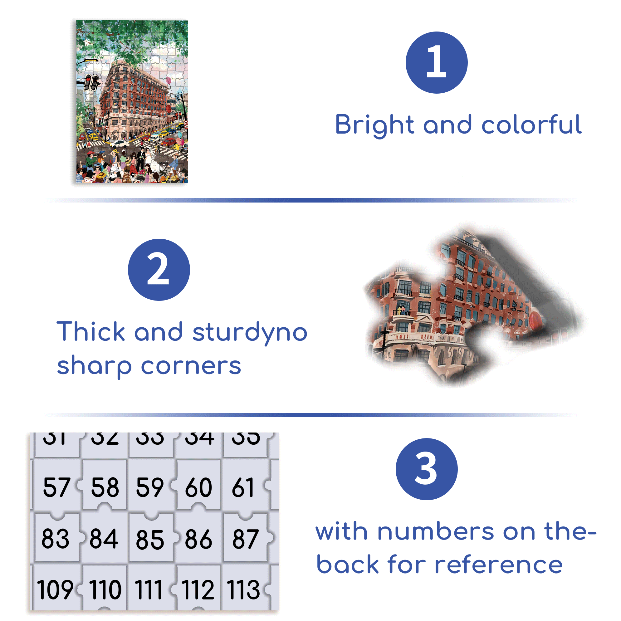 Wukang Building 500pcs/1000pcs Jigsaw Puzzle, Scratch-Resistant, Interactive Family Game & Brain-Boosting DIY Decor, Perfect for Halloween, Christmas & New Year Gifts, Family Puzzle Game