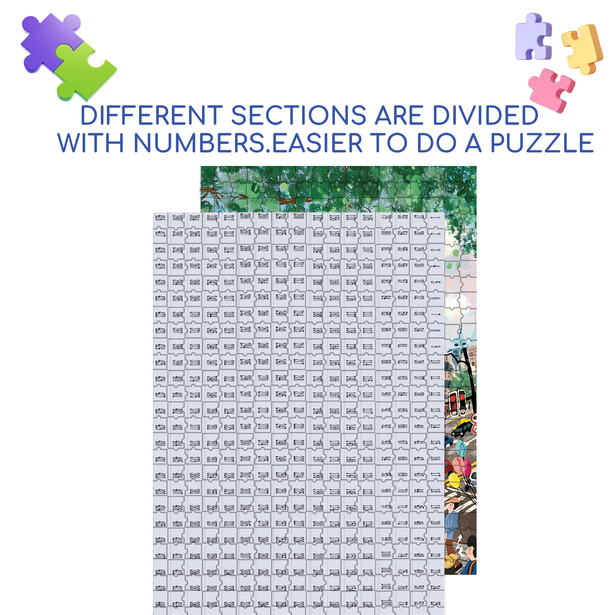 Wukang Building 500pcs/1000pcs Jigsaw Puzzle, Scratch-Resistant, Interactive Family Game & Brain-Boosting DIY Decor, Perfect for Halloween, Christmas & New Year Gifts, Family Puzzle Game