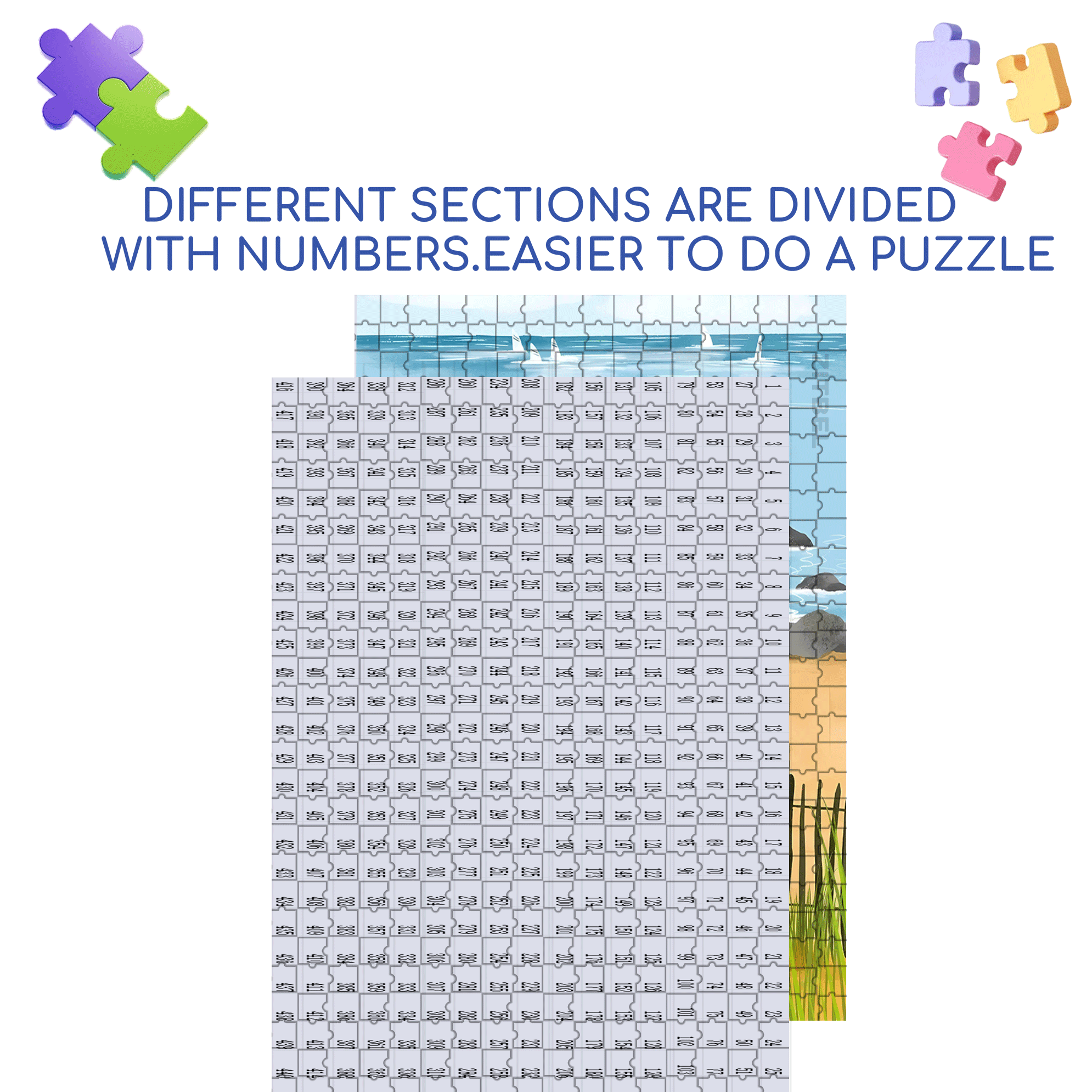A Great Weekend Destination 10 500pcs/1000pcs Jigsaw Puzzle, Scratch-Resistant, Interactive Family Game & Brain-Boosting DIY Decor, Perfect for Halloween, Christmas & New Year Gifts, Family Puzzle Game