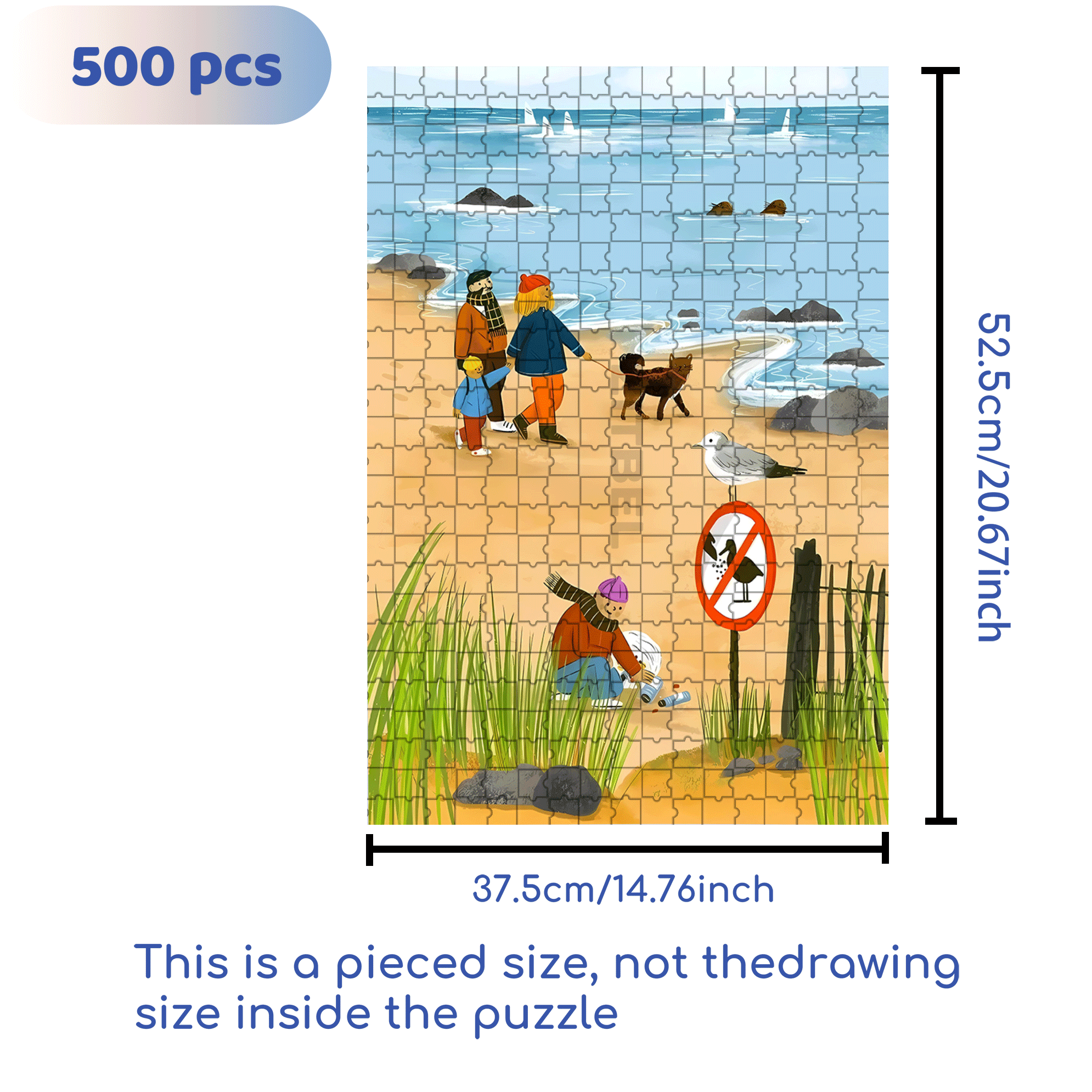 A Great Weekend Destination 10 500pcs/1000pcs Jigsaw Puzzle, Scratch-Resistant, Interactive Family Game & Brain-Boosting DIY Decor, Perfect for Halloween, Christmas & New Year Gifts, Family Puzzle Game
