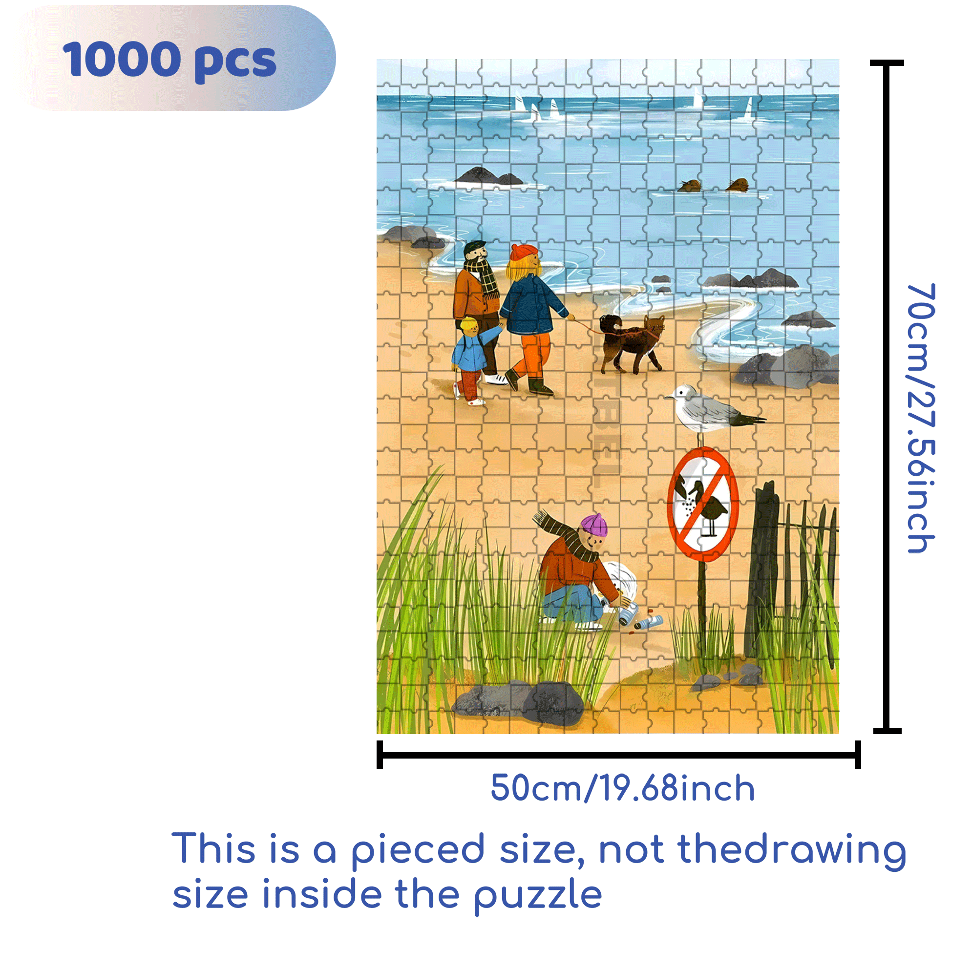 A Great Weekend Destination 10 500pcs/1000pcs Jigsaw Puzzle, Scratch-Resistant, Interactive Family Game & Brain-Boosting DIY Decor, Perfect for Halloween, Christmas & New Year Gifts, Family Puzzle Game