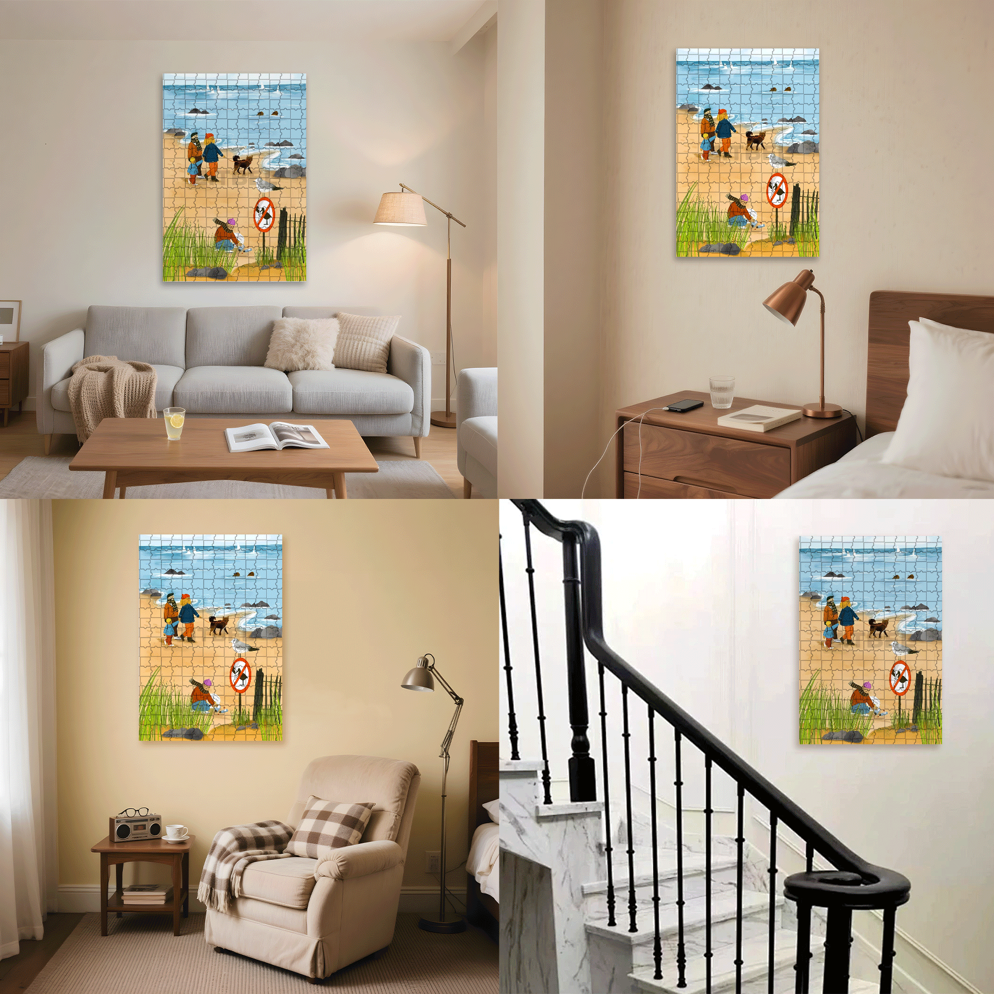 A Great Weekend Destination 10 500pcs/1000pcs Jigsaw Puzzle, Scratch-Resistant, Interactive Family Game & Brain-Boosting DIY Decor, Perfect for Halloween, Christmas & New Year Gifts, Family Puzzle Game