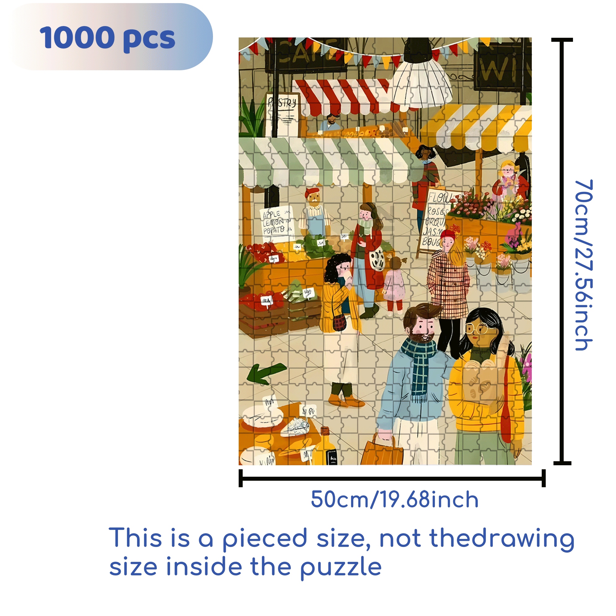 A Great Weekend Destination 12 500pcs/1000pcs Jigsaw Puzzle, Scratch-Resistant, Interactive Family Game & Brain-Boosting DIY Decor, Perfect for Halloween, Christmas & New Year Gifts, Family Puzzle Game
