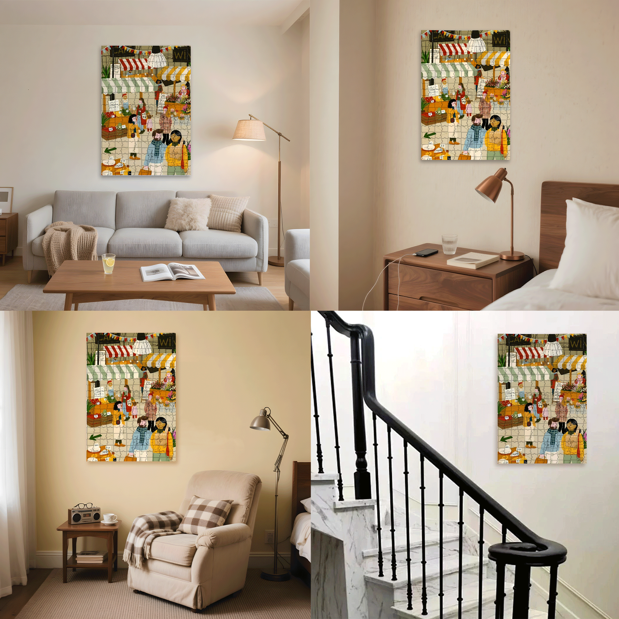 A Great Weekend Destination 12 500pcs/1000pcs Jigsaw Puzzle, Scratch-Resistant, Interactive Family Game & Brain-Boosting DIY Decor, Perfect for Halloween, Christmas & New Year Gifts, Family Puzzle Game