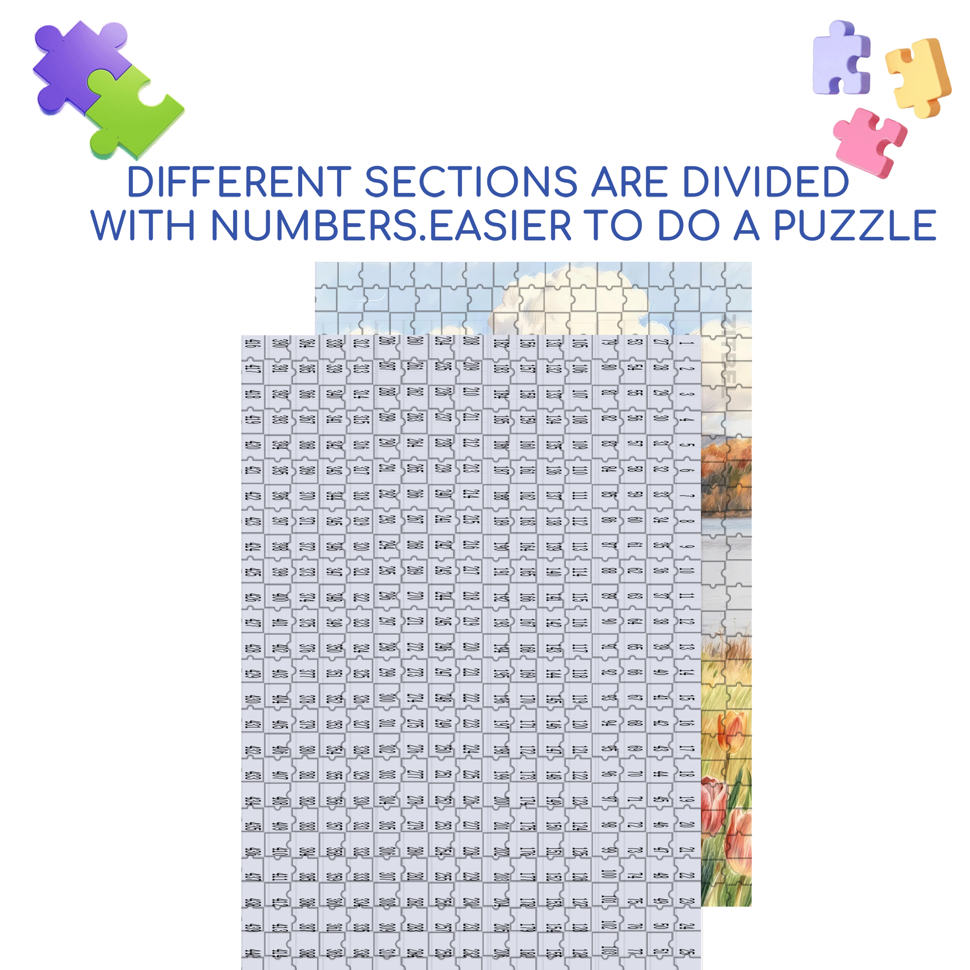 A Great Weekend Destination 13 500pcs/1000pcs Jigsaw Puzzle, Scratch-Resistant, Interactive Family Game & Brain-Boosting DIY Decor, Perfect for Halloween, Christmas & New Year Gifts, Family Puzzle Game