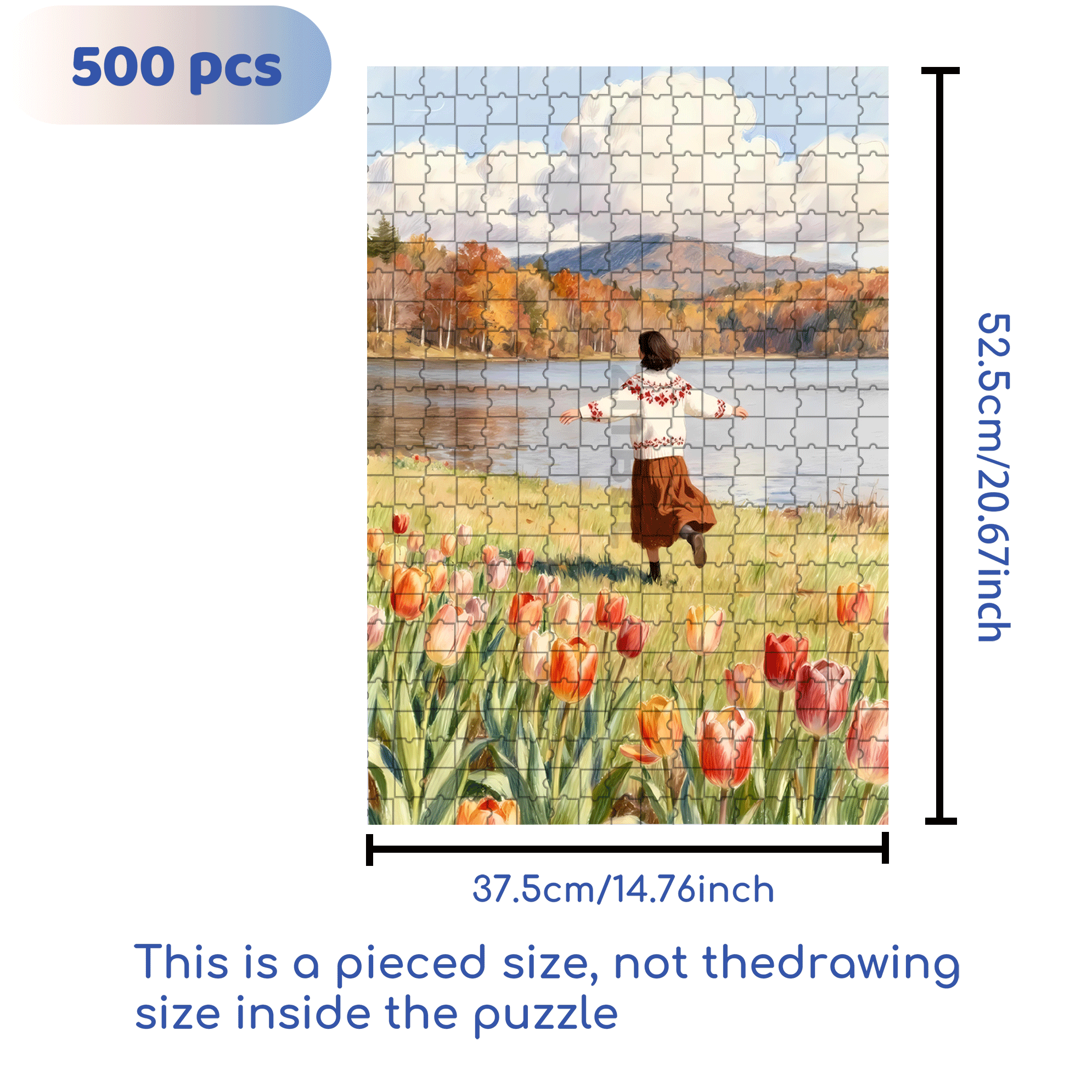 A Great Weekend Destination 13 500pcs/1000pcs Jigsaw Puzzle, Scratch-Resistant, Interactive Family Game & Brain-Boosting DIY Decor, Perfect for Halloween, Christmas & New Year Gifts, Family Puzzle Game