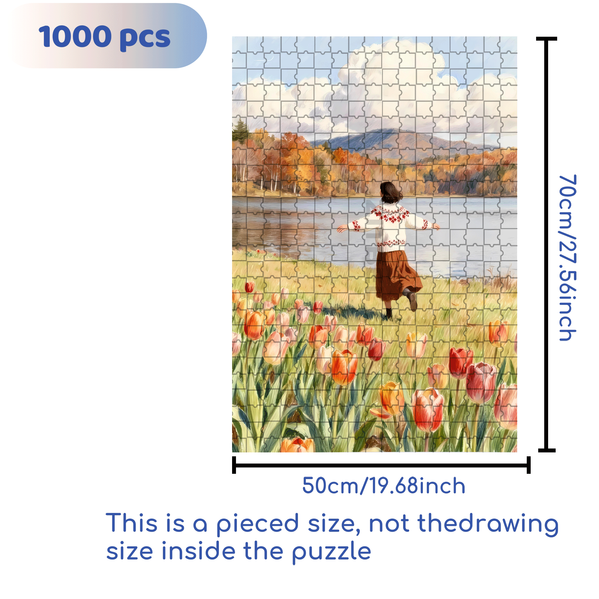 A Great Weekend Destination 13 500pcs/1000pcs Jigsaw Puzzle, Scratch-Resistant, Interactive Family Game & Brain-Boosting DIY Decor, Perfect for Halloween, Christmas & New Year Gifts, Family Puzzle Game