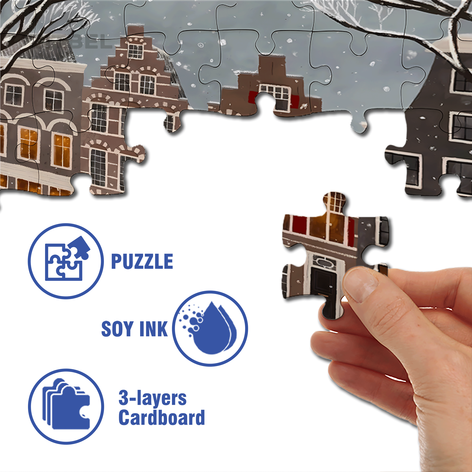 A Great Weekend Destination 2 500pcs/1000pcs Jigsaw Puzzle, Scratch-Resistant, Interactive Family Game & Brain-Boosting DIY Decor, Perfect for Halloween, Christmas & New Year Gifts, Family Puzzle Game