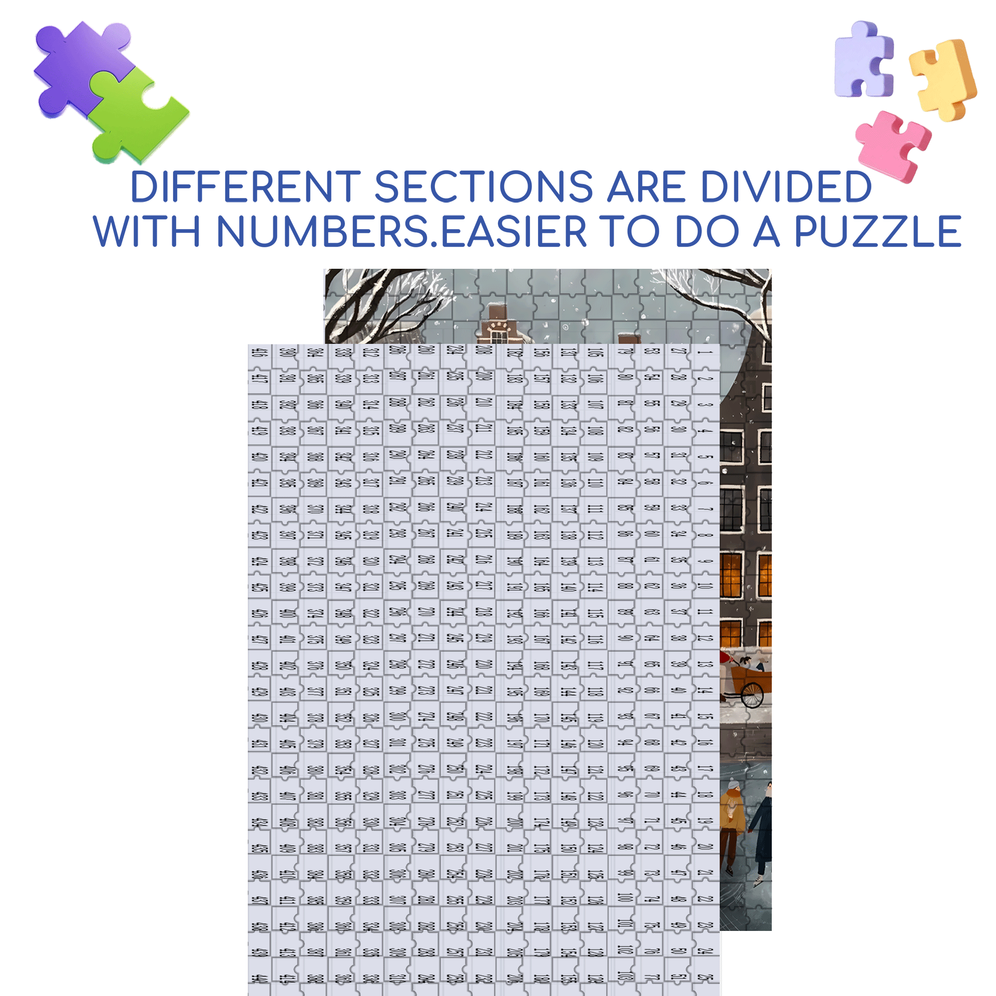 A Great Weekend Destination 2 500pcs/1000pcs Jigsaw Puzzle, Scratch-Resistant, Interactive Family Game & Brain-Boosting DIY Decor, Perfect for Halloween, Christmas & New Year Gifts, Family Puzzle Game