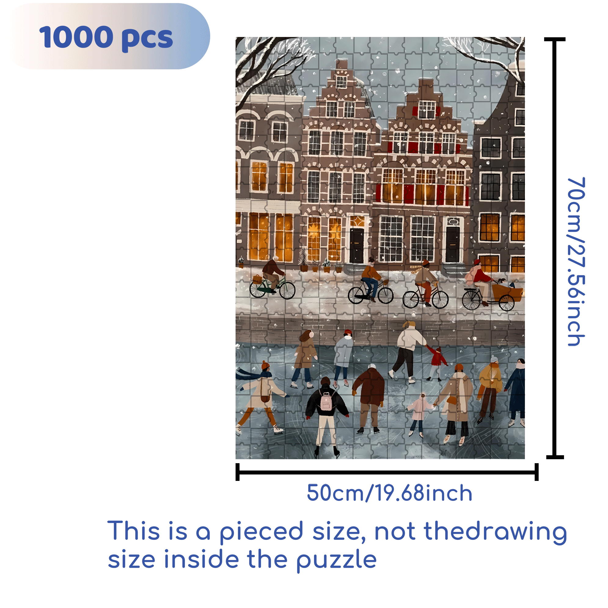 A Great Weekend Destination 2 500pcs/1000pcs Jigsaw Puzzle, Scratch-Resistant, Interactive Family Game & Brain-Boosting DIY Decor, Perfect for Halloween, Christmas & New Year Gifts, Family Puzzle Game