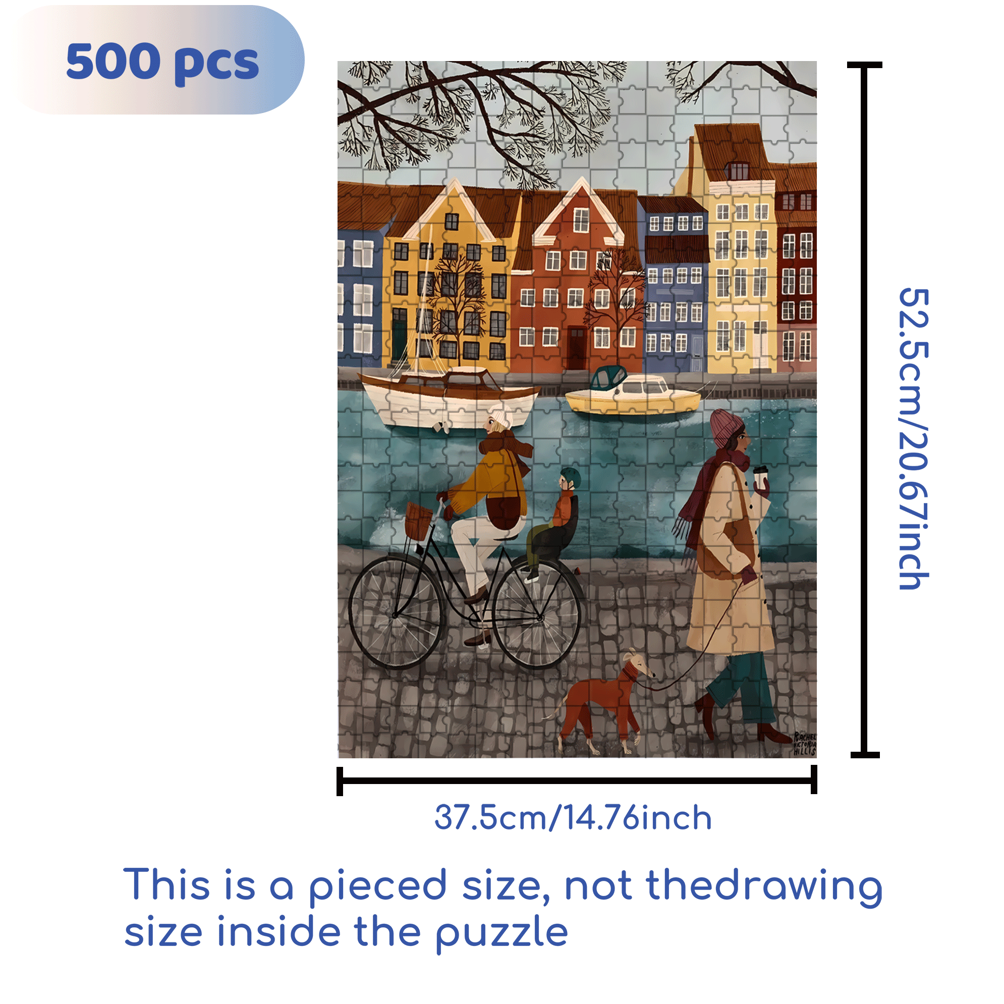 A Great Weekend Destination 3 500pcs/1000pcs Jigsaw Puzzle, Scratch-Resistant, Interactive Family Game & Brain-Boosting DIY Decor, Perfect for Halloween, Christmas & New Year Gifts, Family Puzzle Game