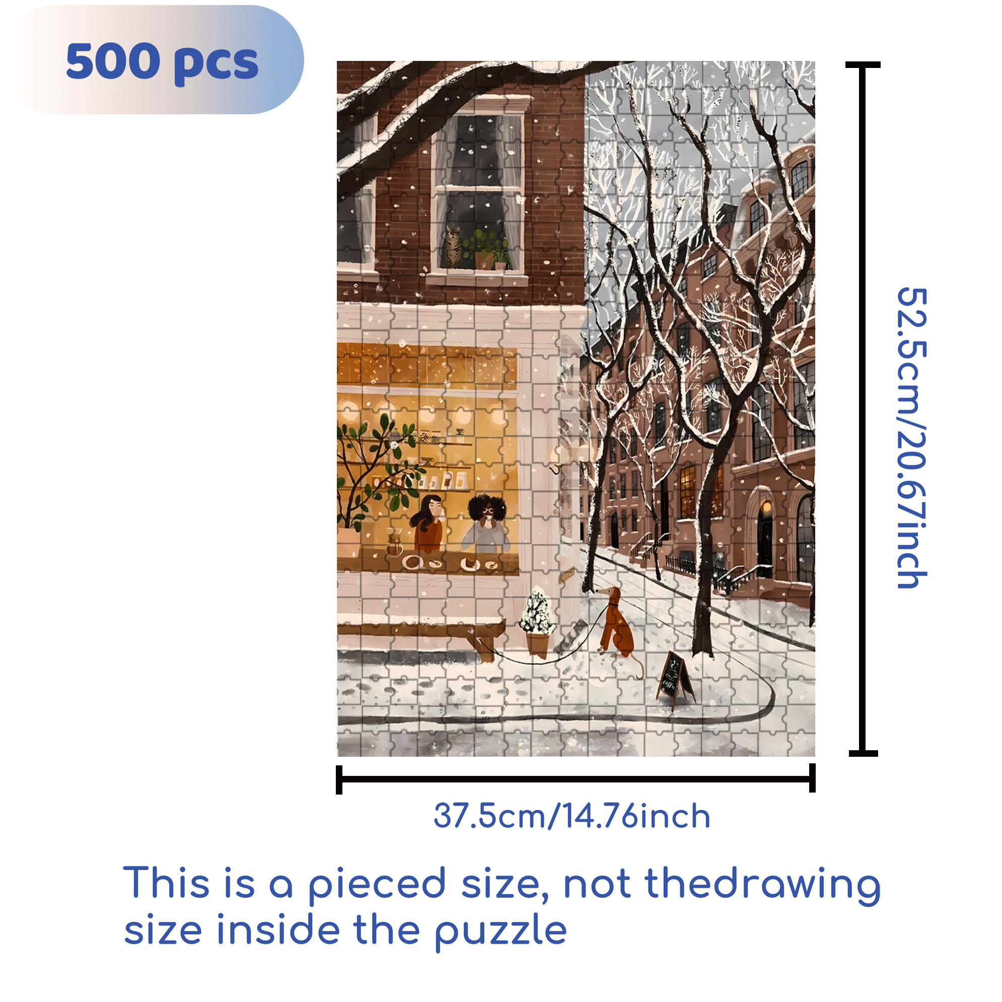 A Great Weekend Destination 4 500pcs/1000pcs Jigsaw Puzzle, Scratch-Resistant, Interactive Family Game & Brain-Boosting DIY Decor, Perfect for Halloween, Christmas & New Year Gifts, Family Puzzle Game