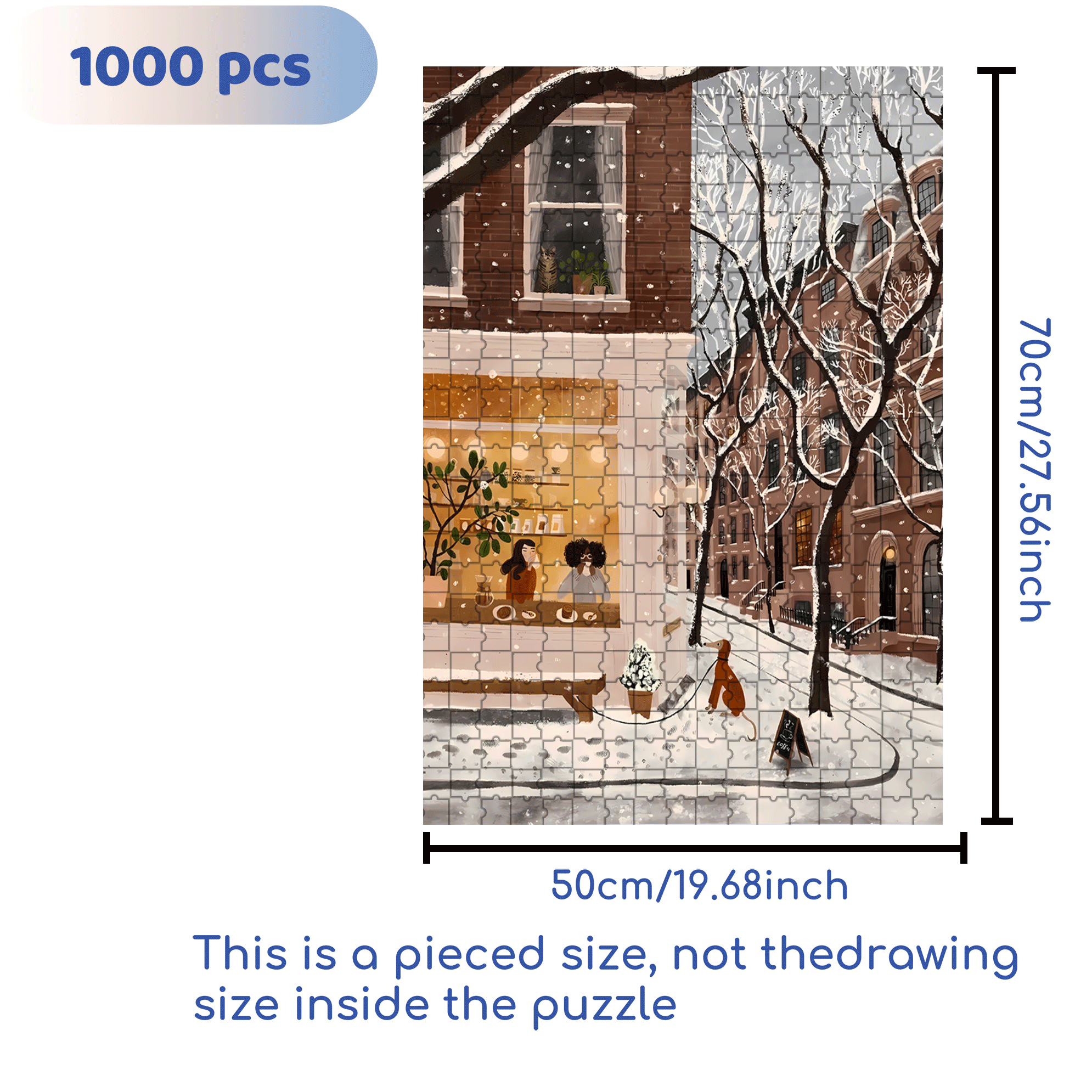 A Great Weekend Destination 4 500pcs/1000pcs Jigsaw Puzzle, Scratch-Resistant, Interactive Family Game & Brain-Boosting DIY Decor, Perfect for Halloween, Christmas & New Year Gifts, Family Puzzle Game