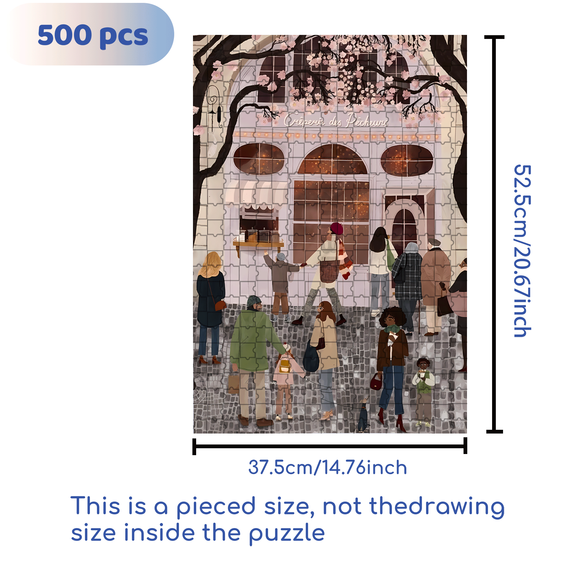 A Great Weekend Destination 5 500pcs/1000pcs Jigsaw Puzzle, Scratch-Resistant, Interactive Family Game & Brain-Boosting DIY Decor, Perfect for Halloween, Christmas & New Year Gifts, Family Puzzle Game
