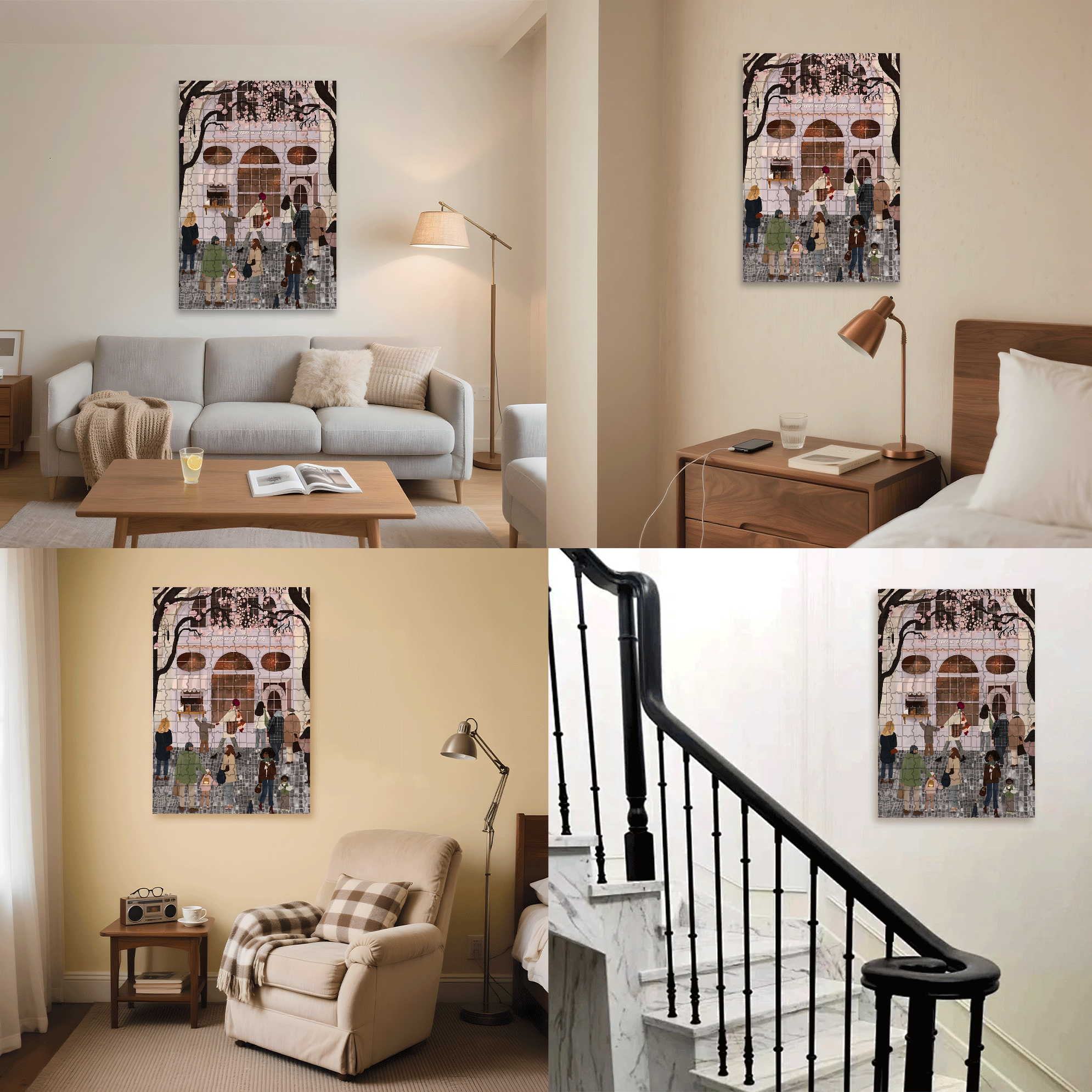 A Great Weekend Destination 5 500pcs/1000pcs Jigsaw Puzzle, Scratch-Resistant, Interactive Family Game & Brain-Boosting DIY Decor, Perfect for Halloween, Christmas & New Year Gifts, Family Puzzle Game