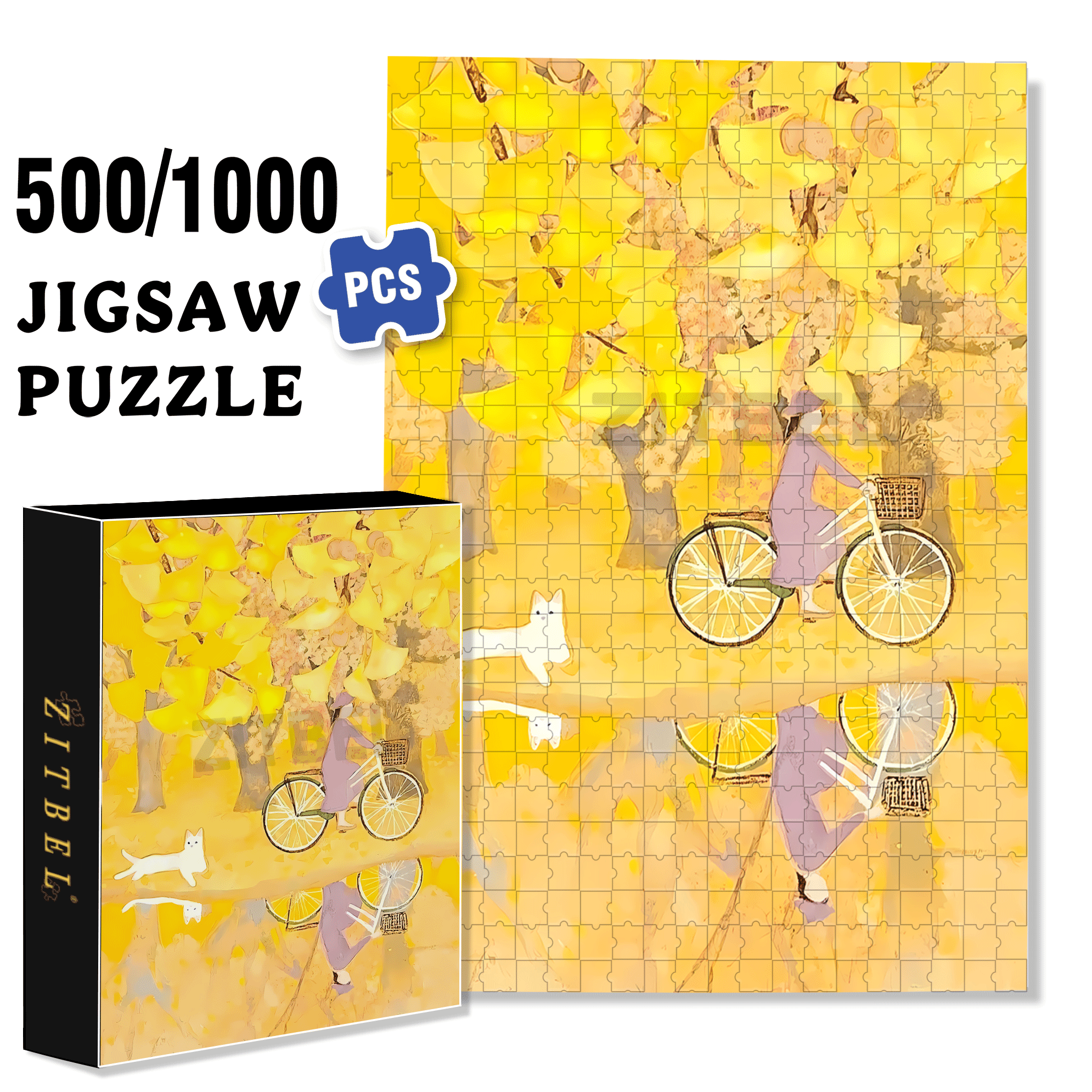 A Great Weekend Destination 6 500pcs/1000pcs Jigsaw Puzzle, Scratch-Resistant, Interactive Family Game & Brain-Boosting DIY Decor, Perfect for Halloween, Christmas & New Year Gifts, Family Puzzle Game