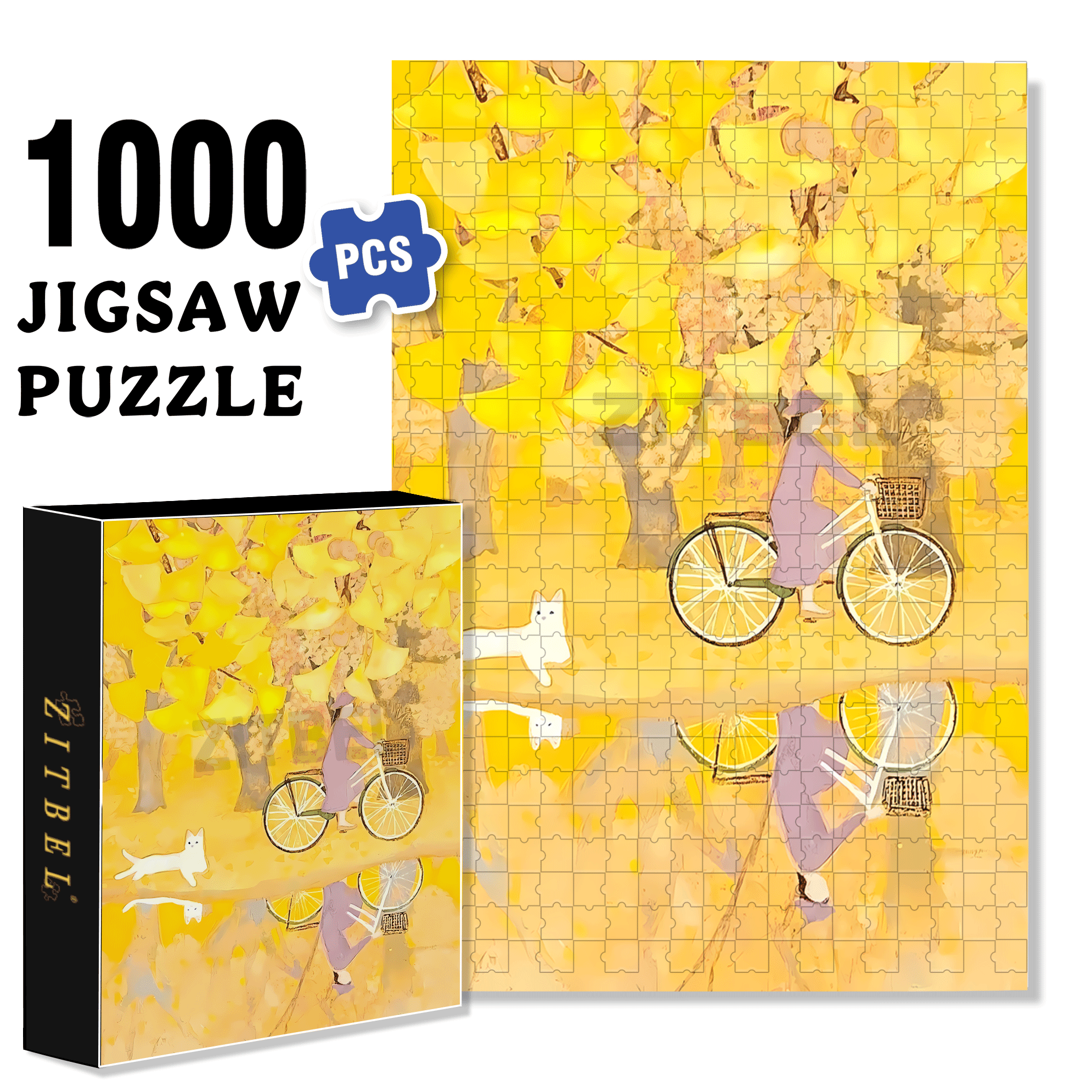 A Great Weekend Destination 6 500pcs/1000pcs Jigsaw Puzzle, Scratch-Resistant, Interactive Family Game & Brain-Boosting DIY Decor, Perfect for Halloween, Christmas & New Year Gifts, Family Puzzle Game