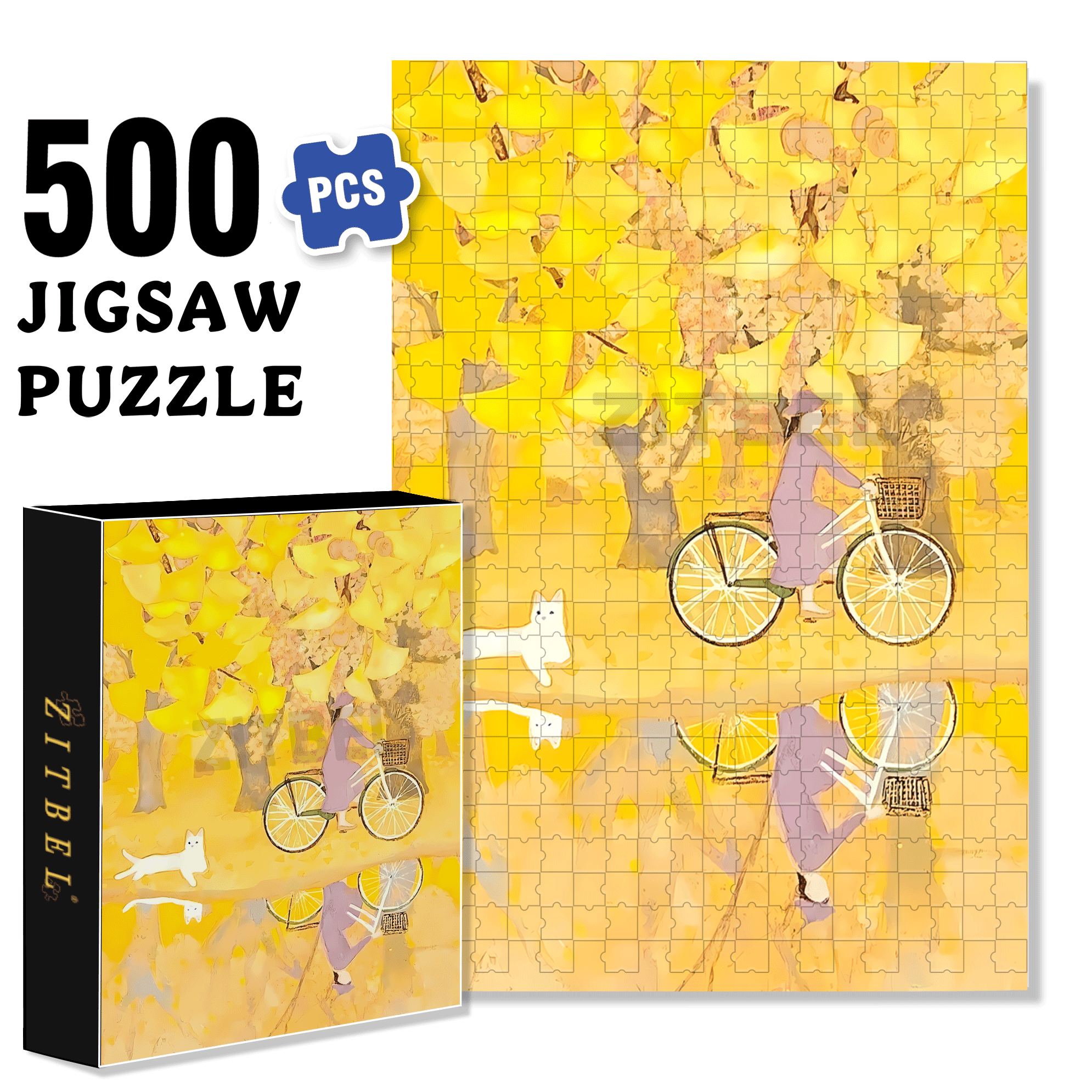A Great Weekend Destination 6 500pcs/1000pcs Jigsaw Puzzle, Scratch-Resistant, Interactive Family Game & Brain-Boosting DIY Decor, Perfect for Halloween, Christmas & New Year Gifts, Family Puzzle Game