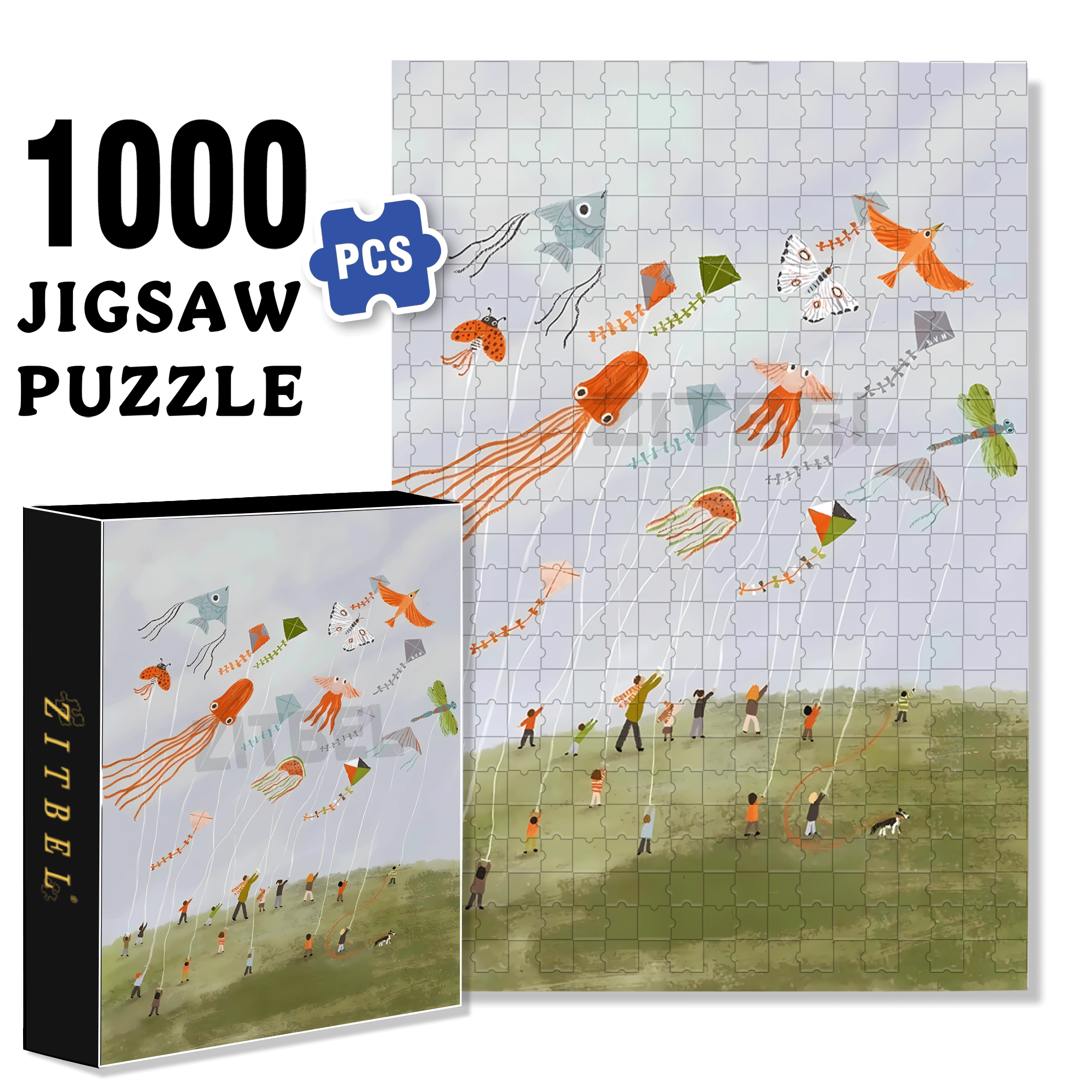 A Great Weekend Destination 7 500pcs/1000pcs Jigsaw Puzzle, Scratch-Resistant, Interactive Family Game & Brain-Boosting DIY Decor, Perfect for Halloween, Christmas & New Year Gifts, Family Puzzle Game