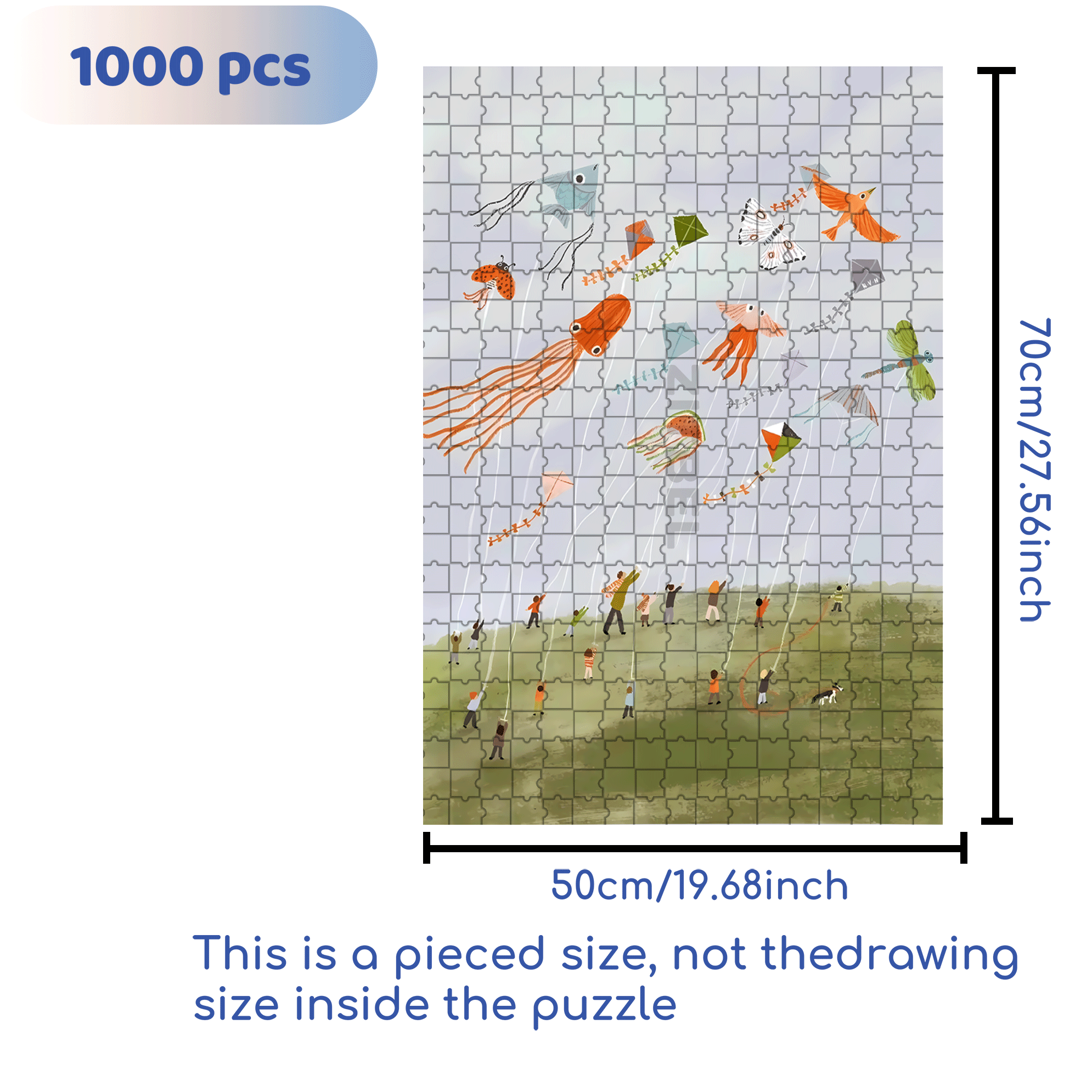 A Great Weekend Destination 7 500pcs/1000pcs Jigsaw Puzzle, Scratch-Resistant, Interactive Family Game & Brain-Boosting DIY Decor, Perfect for Halloween, Christmas & New Year Gifts, Family Puzzle Game