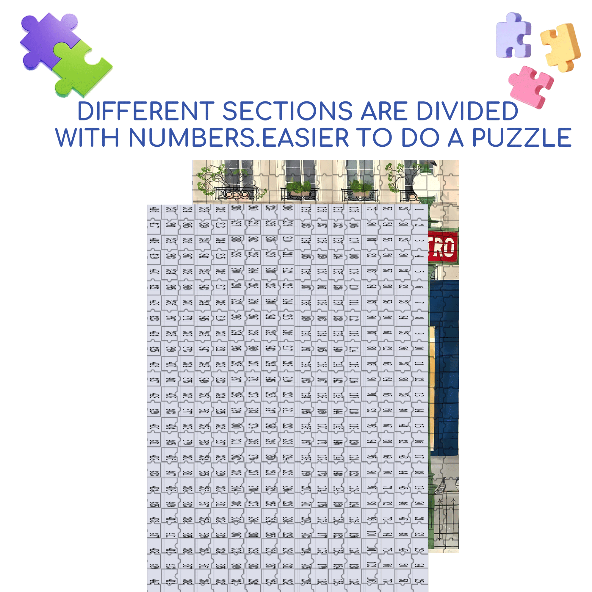 A Great Weekend Destination 8 500pcs/1000pcs Jigsaw Puzzle, Scratch-Resistant, Interactive Family Game & Brain-Boosting DIY Decor, Perfect for Halloween, Christmas & New Year Gifts, Family Puzzle Game