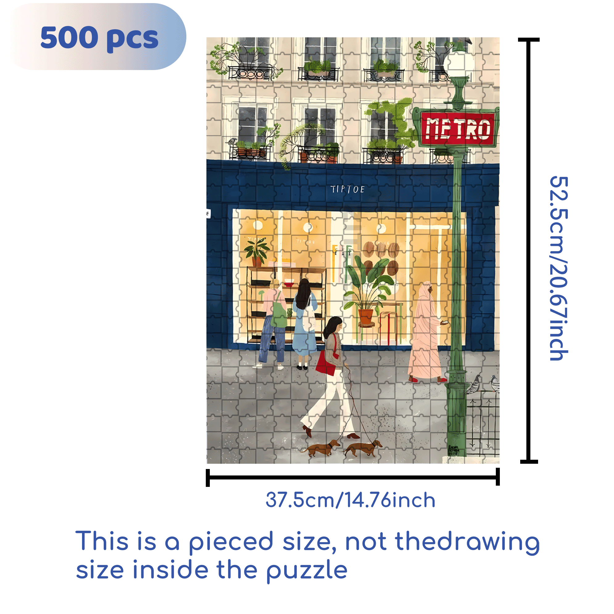 A Great Weekend Destination 8 500pcs/1000pcs Jigsaw Puzzle, Scratch-Resistant, Interactive Family Game & Brain-Boosting DIY Decor, Perfect for Halloween, Christmas & New Year Gifts, Family Puzzle Game