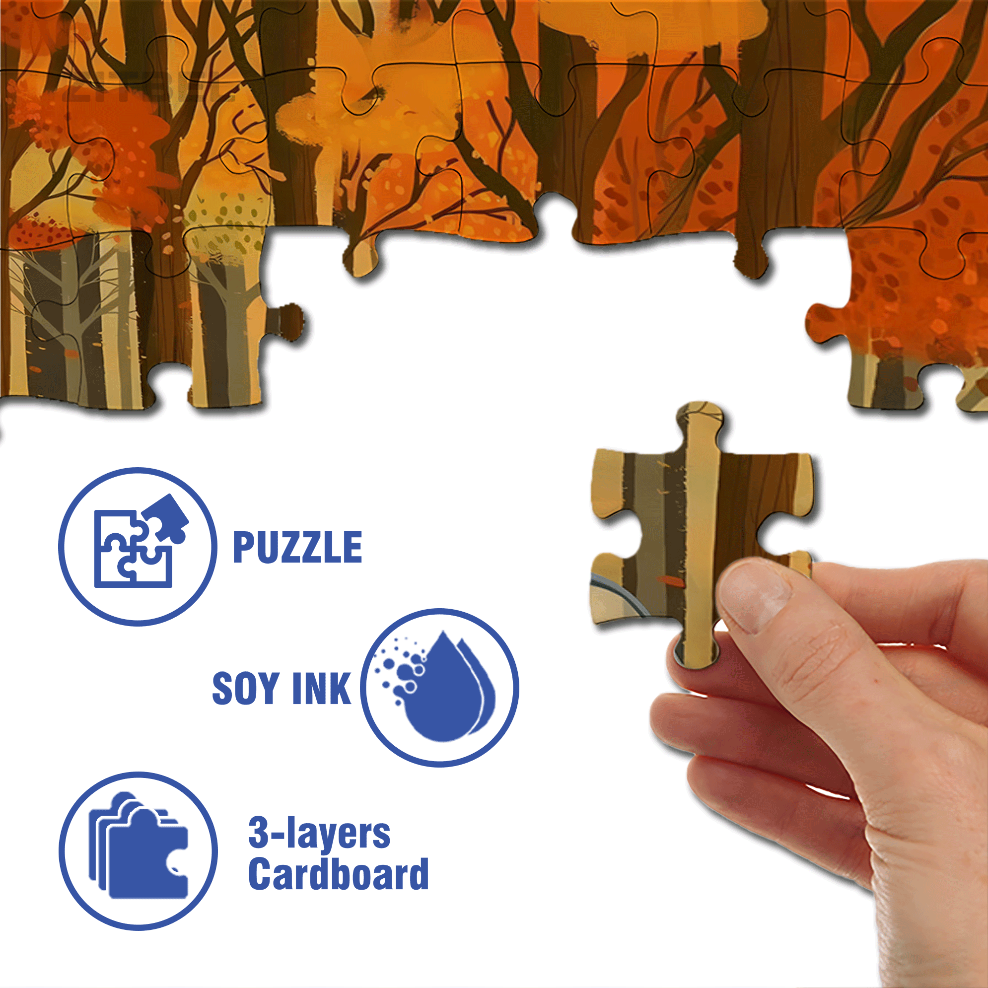 A Great Weekend Destination 9 500pcs/1000pcs Jigsaw Puzzle, Scratch-Resistant, Interactive Family Game & Brain-Boosting DIY Decor, Perfect for Halloween, Christmas & New Year Gifts, Family Puzzle Game
