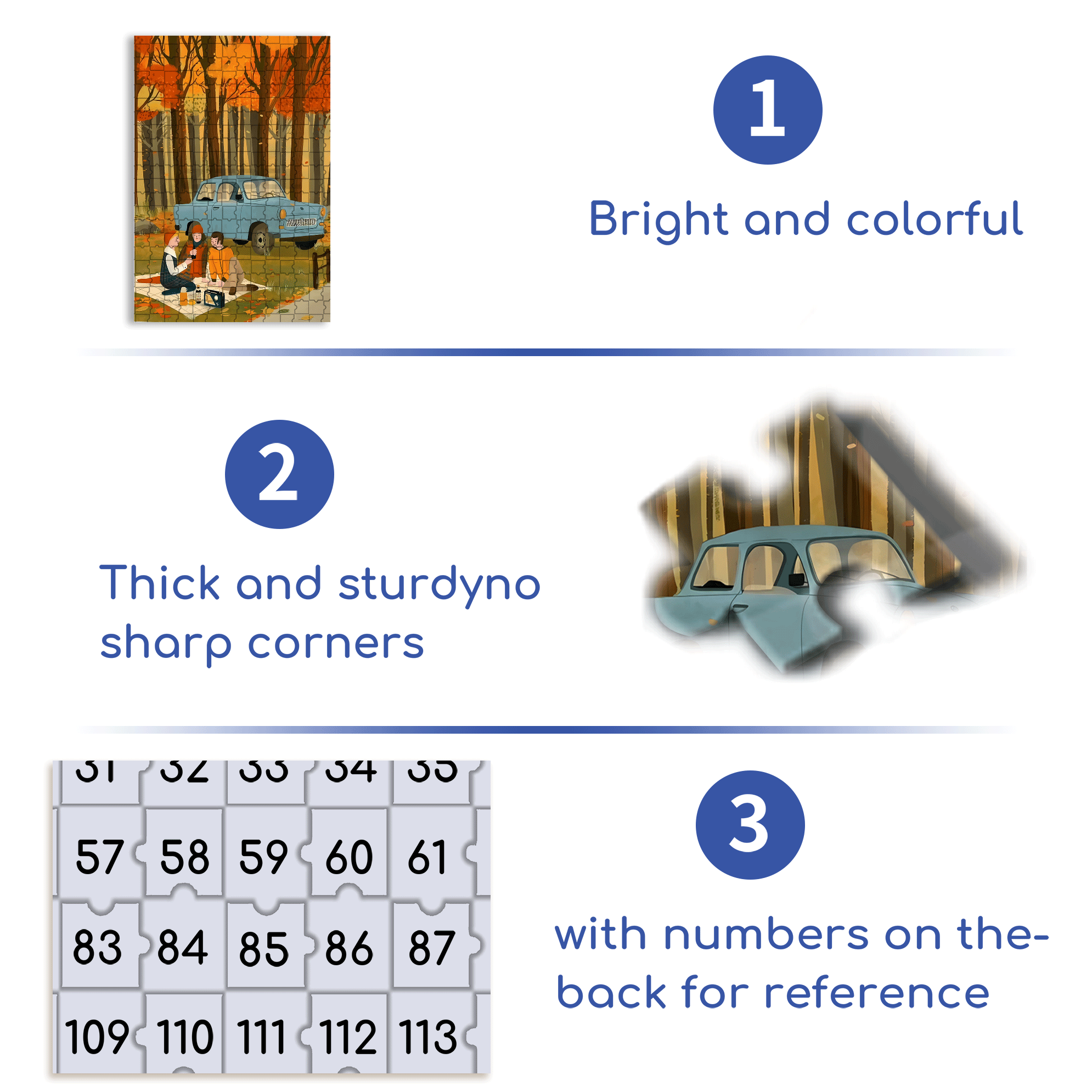 A Great Weekend Destination 9 500pcs/1000pcs Jigsaw Puzzle, Scratch-Resistant, Interactive Family Game & Brain-Boosting DIY Decor, Perfect for Halloween, Christmas & New Year Gifts, Family Puzzle Game