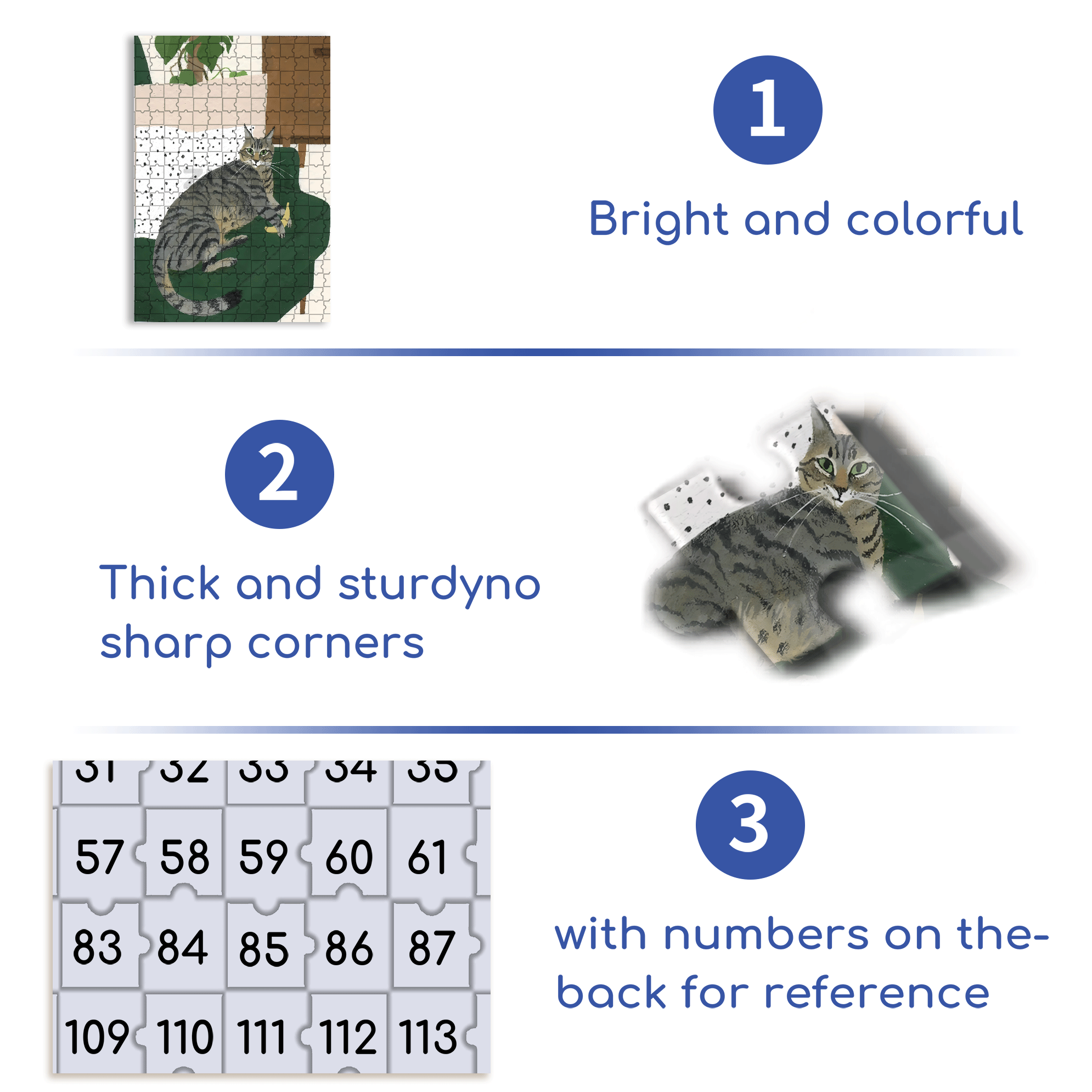 Animal Friends 11 500pcs/1000pcs Jigsaw Puzzle, Scratch-Resistant, Interactive Family Game & Brain-Boosting DIY Decor, Perfect for Halloween, Christmas & New Year Gifts, Family Puzzle Game
