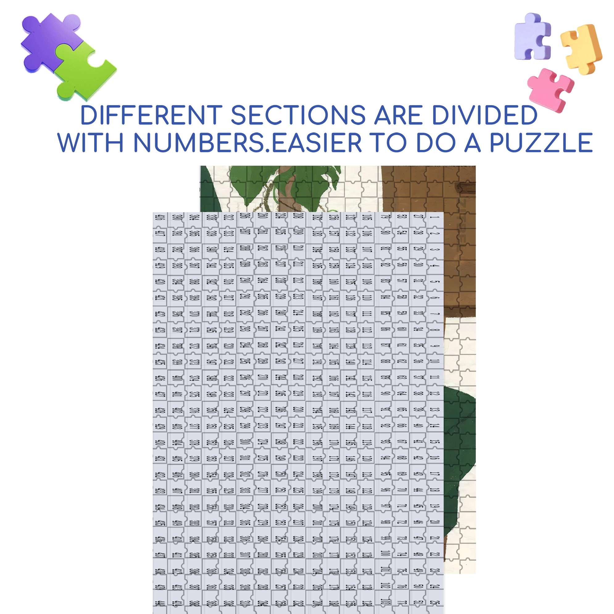 Animal Friends 11 500pcs/1000pcs Jigsaw Puzzle, Scratch-Resistant, Interactive Family Game & Brain-Boosting DIY Decor, Perfect for Halloween, Christmas & New Year Gifts, Family Puzzle Game