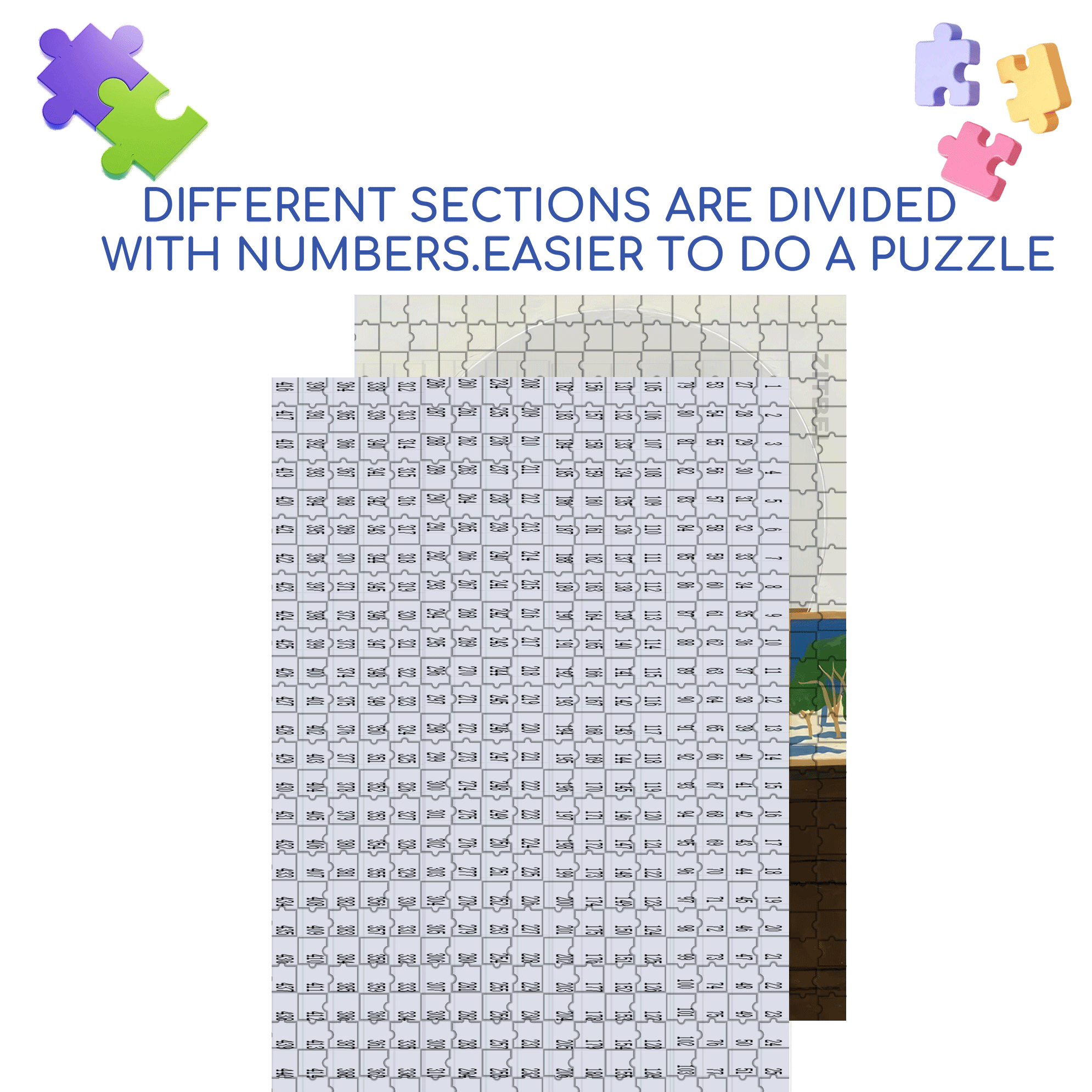Animal Friends 7 500pcs/1000pcs Jigsaw Puzzle, Scratch-Resistant, Interactive Family Game & Brain-Boosting DIY Decor, Perfect for Halloween, Christmas & New Year Gifts, Family Puzzle Game