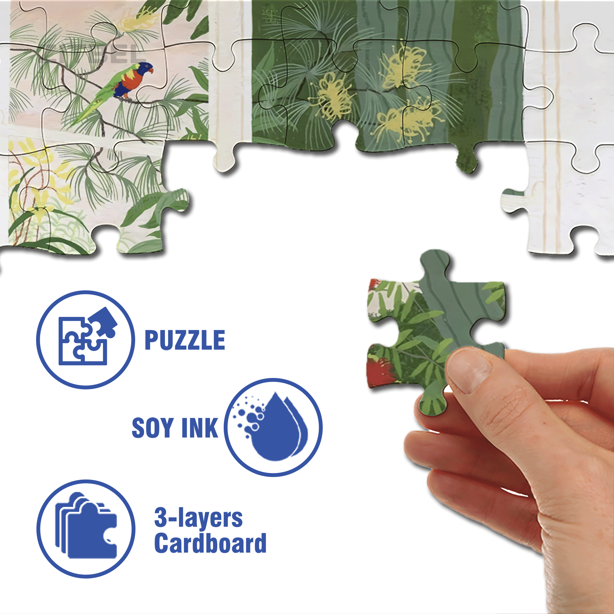 Animal Friends 8 500pcs/1000pcs Jigsaw Puzzle, Scratch-Resistant, Interactive Family Game & Brain-Boosting DIY Decor, Perfect for Halloween, Christmas & New Year Gifts, Family Puzzle Game