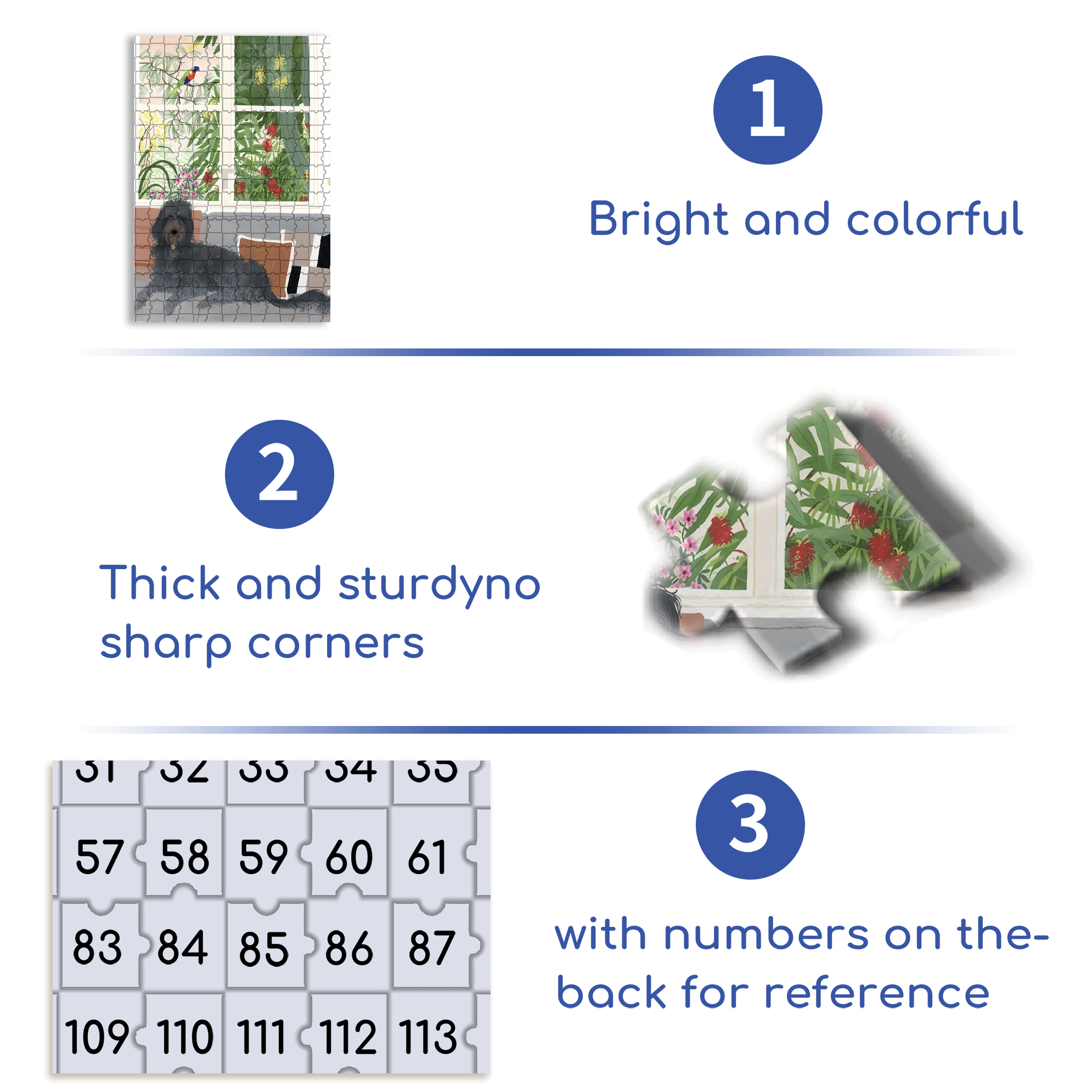 Animal Friends 8 500pcs/1000pcs Jigsaw Puzzle, Scratch-Resistant, Interactive Family Game & Brain-Boosting DIY Decor, Perfect for Halloween, Christmas & New Year Gifts, Family Puzzle Game
