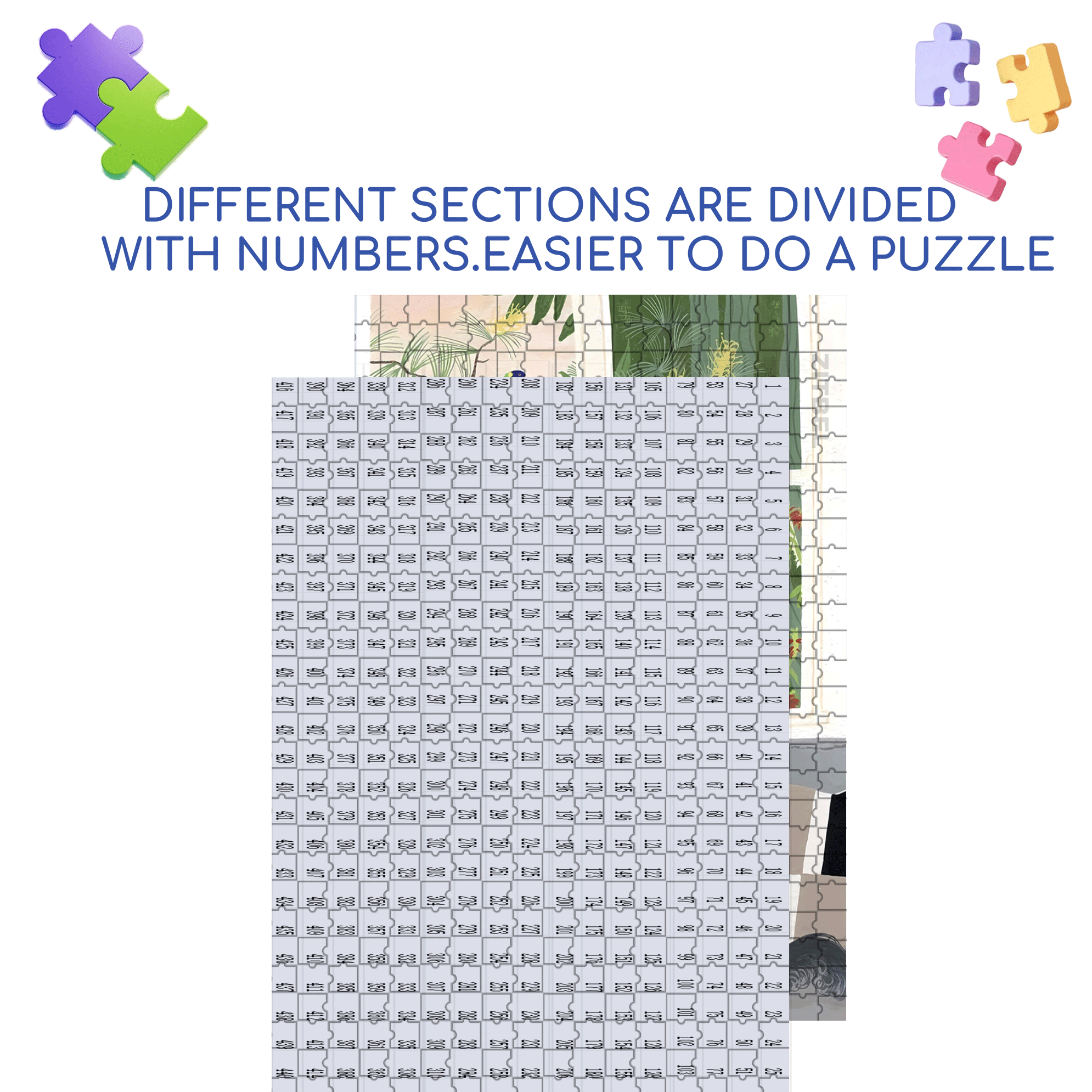 Animal Friends 8 500pcs/1000pcs Jigsaw Puzzle, Scratch-Resistant, Interactive Family Game & Brain-Boosting DIY Decor, Perfect for Halloween, Christmas & New Year Gifts, Family Puzzle Game