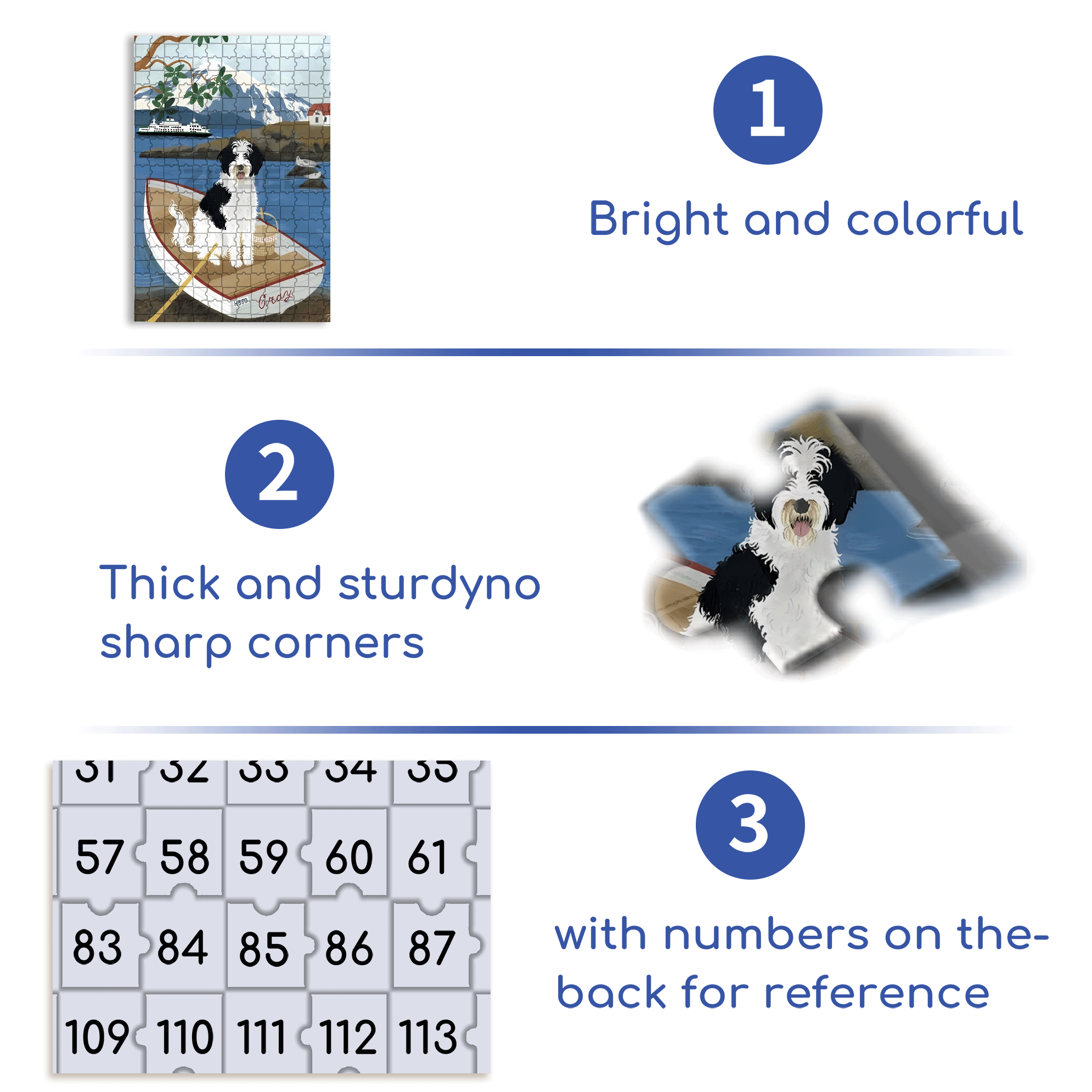 Animal Friends 9 500pcs/1000pcs Jigsaw Puzzle, Scratch-Resistant, Interactive Family Game & Brain-Boosting DIY Decor, Perfect for Halloween, Christmas & New Year Gifts, Family Puzzle Game