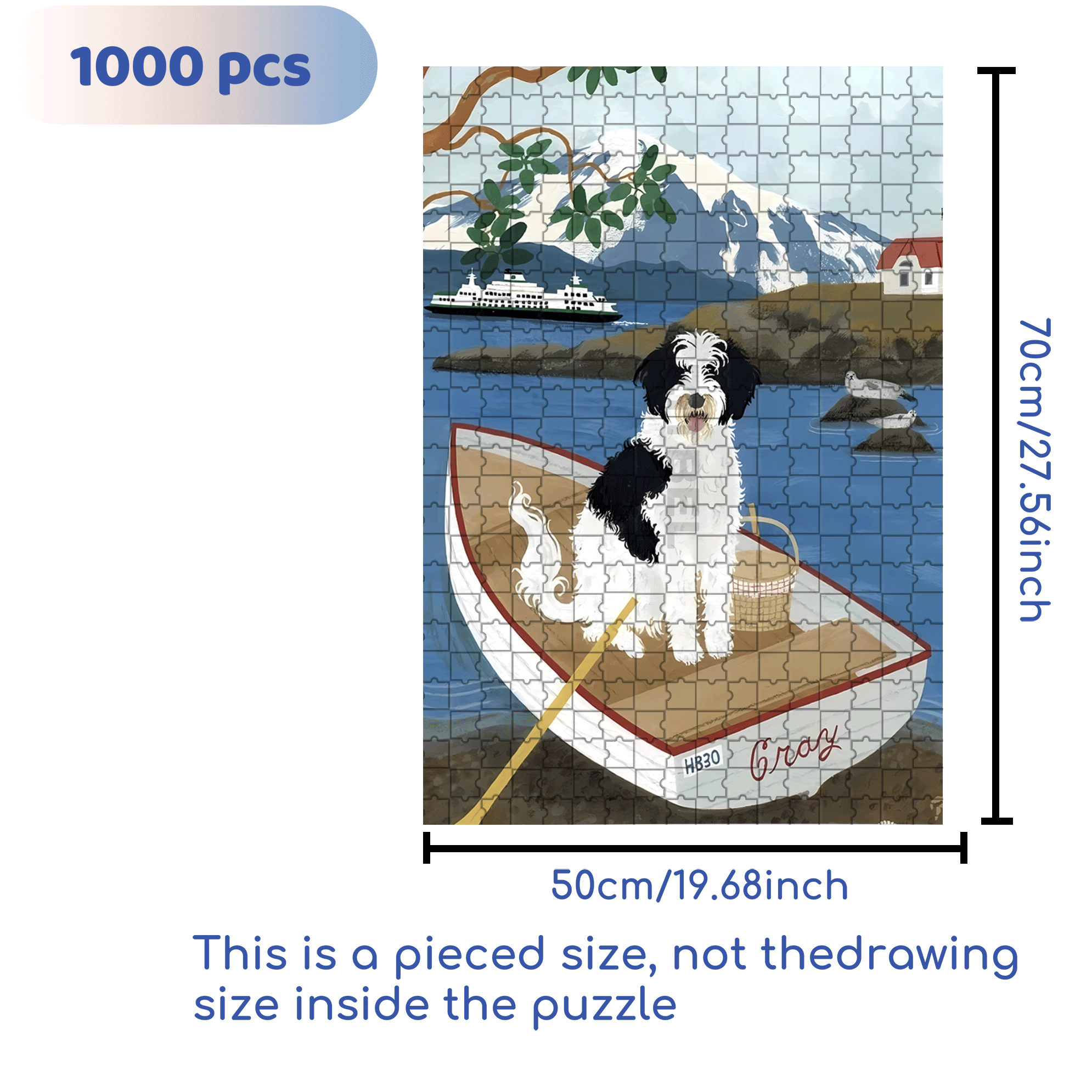 Animal Friends 9 500pcs/1000pcs Jigsaw Puzzle, Scratch-Resistant, Interactive Family Game & Brain-Boosting DIY Decor, Perfect for Halloween, Christmas & New Year Gifts, Family Puzzle Game