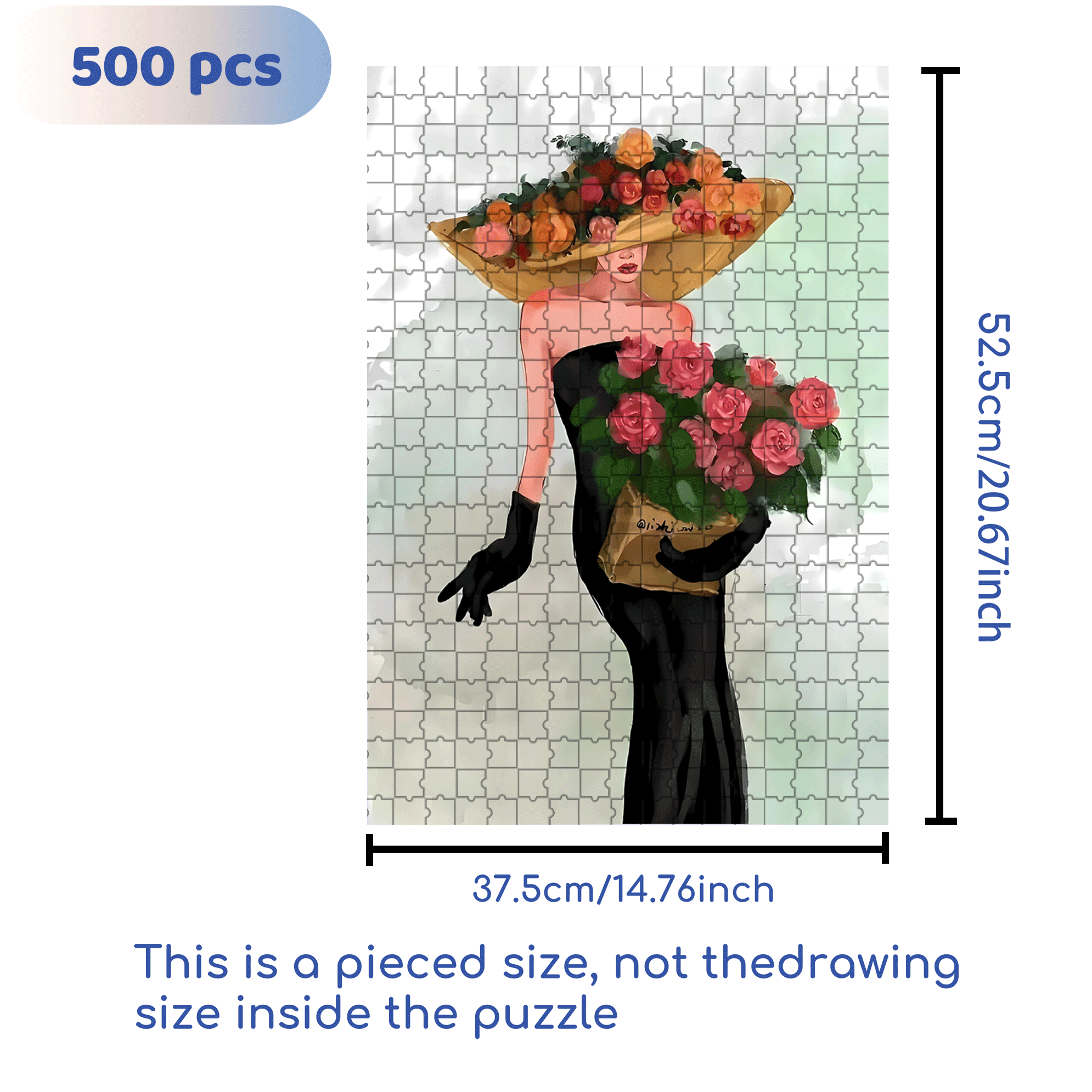 Beauty Is A Sustainable Form Of Energy 2 500pcs/1000pcs Jigsaw Puzzle, Scratch-Resistant, Interactive Family Game & Brain-Boosting DIY Decor, Perfect for Halloween, Christmas & New Year Gifts, Family Puzzle Game