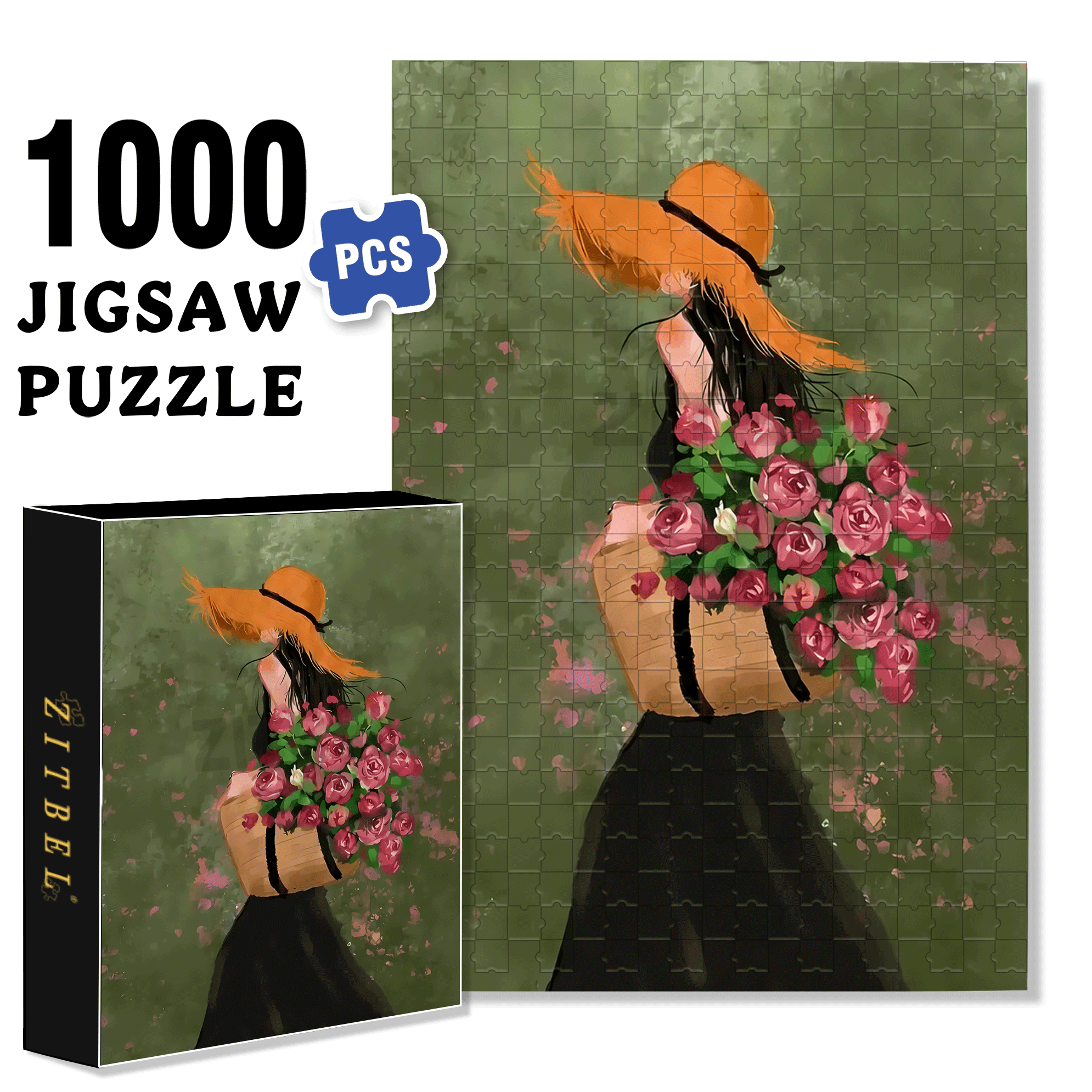 Beauty Is A Sustainable Form Of Energy 500pcs/1000pcs Jigsaw Puzzle, Scratch-Resistant, Interactive Family Game & Brain-Boosting DIY Decor, Perfect for Halloween, Christmas & New Year Gifts, Family Puzzle Game