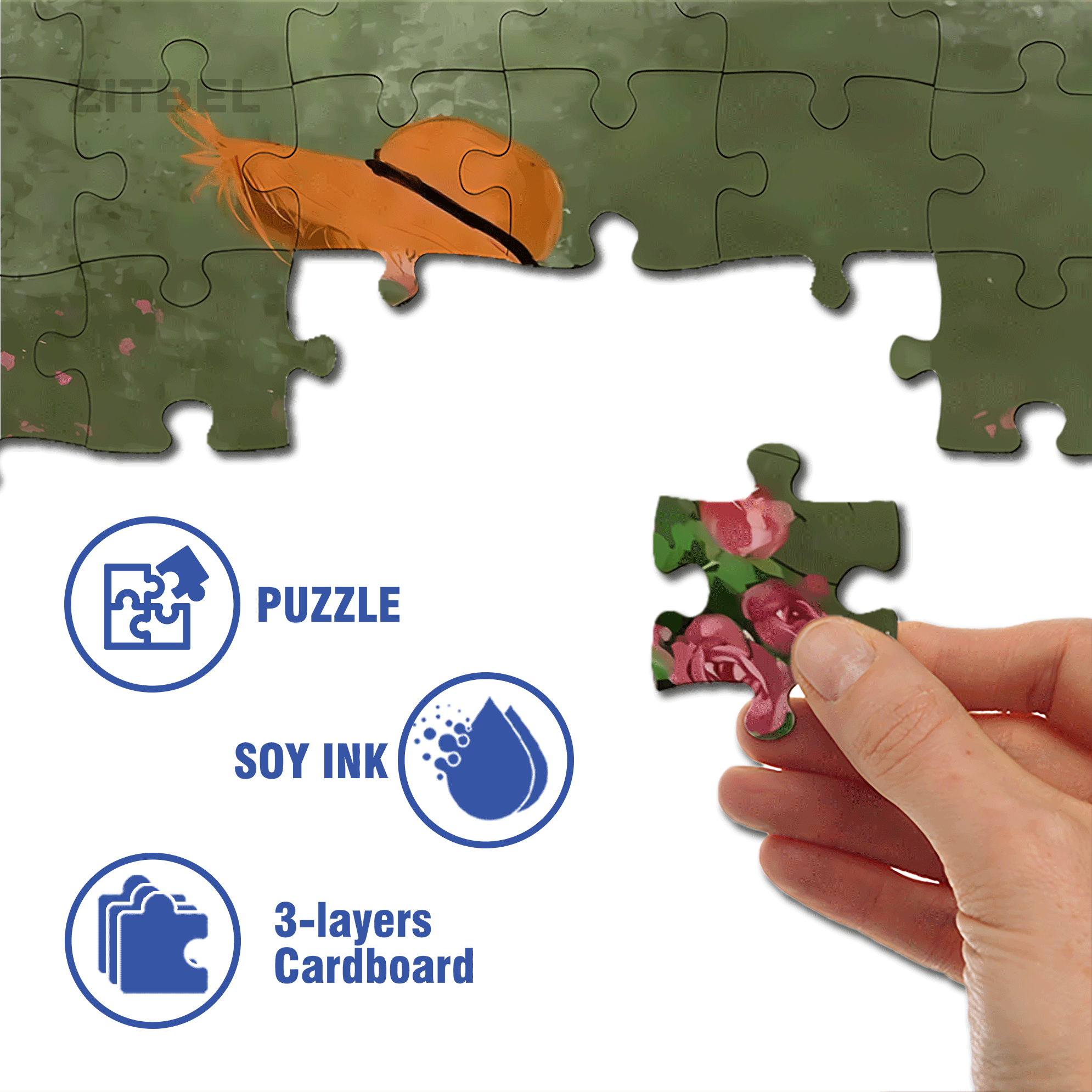 Beauty Is A Sustainable Form Of Energy 500pcs/1000pcs Jigsaw Puzzle, Scratch-Resistant, Interactive Family Game & Brain-Boosting DIY Decor, Perfect for Halloween, Christmas & New Year Gifts, Family Puzzle Game