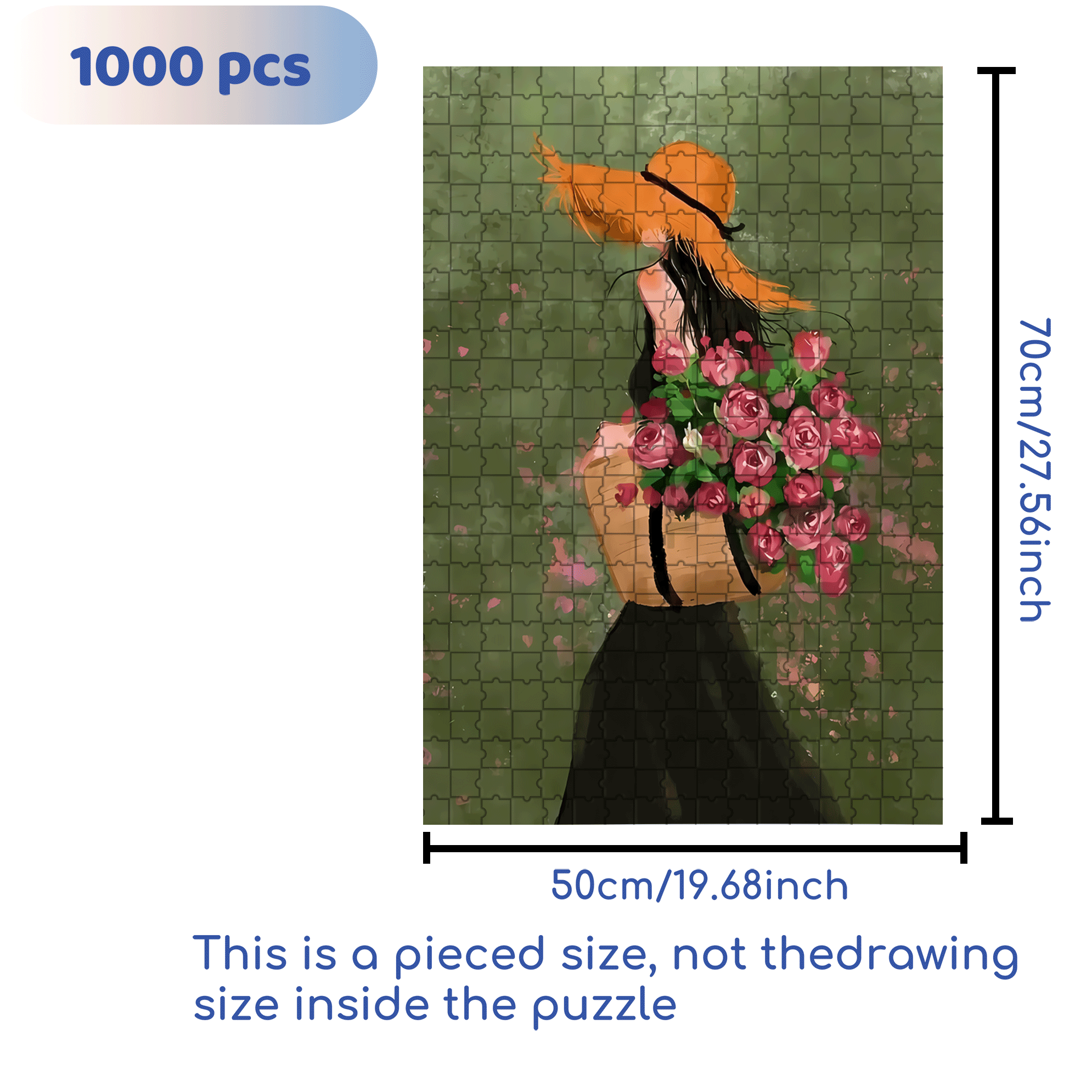 Beauty Is A Sustainable Form Of Energy 500pcs/1000pcs Jigsaw Puzzle, Scratch-Resistant, Interactive Family Game & Brain-Boosting DIY Decor, Perfect for Halloween, Christmas & New Year Gifts, Family Puzzle Game