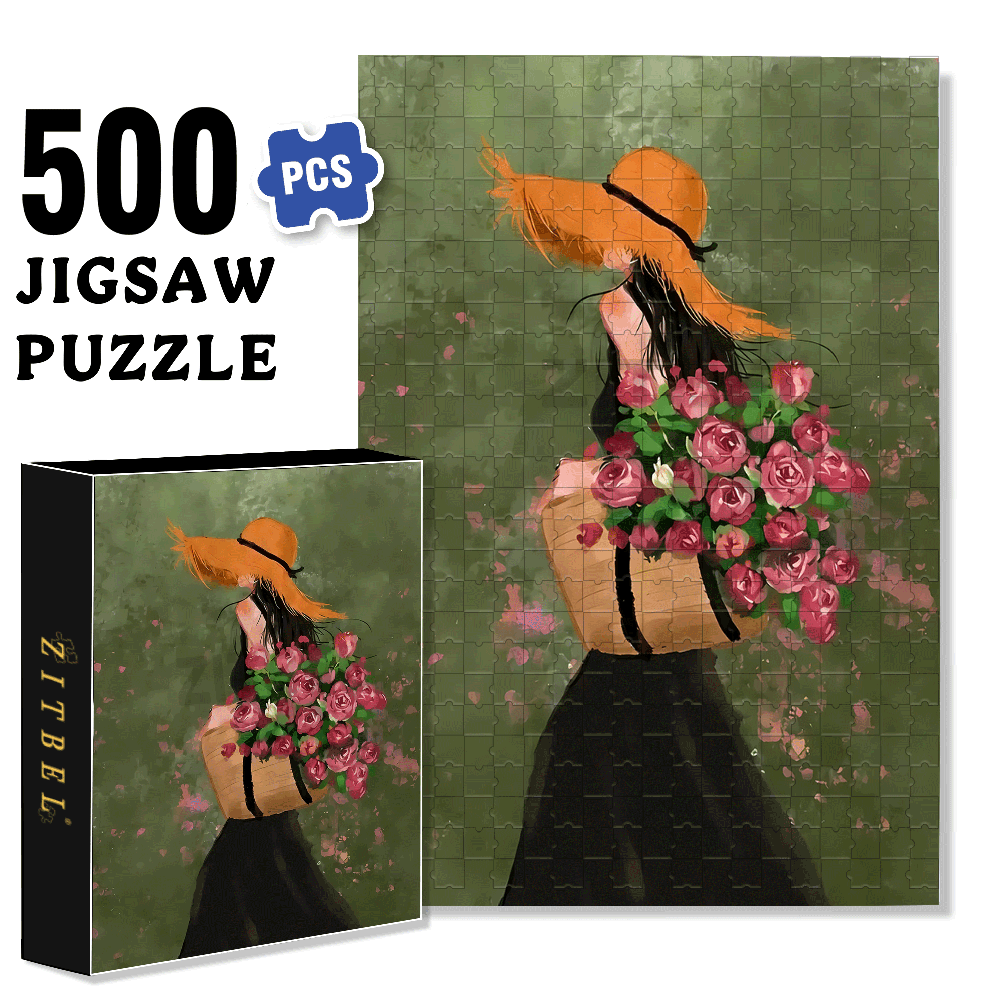 Beauty Is A Sustainable Form Of Energy 500pcs/1000pcs Jigsaw Puzzle, Scratch-Resistant, Interactive Family Game & Brain-Boosting DIY Decor, Perfect for Halloween, Christmas & New Year Gifts, Family Puzzle Game
