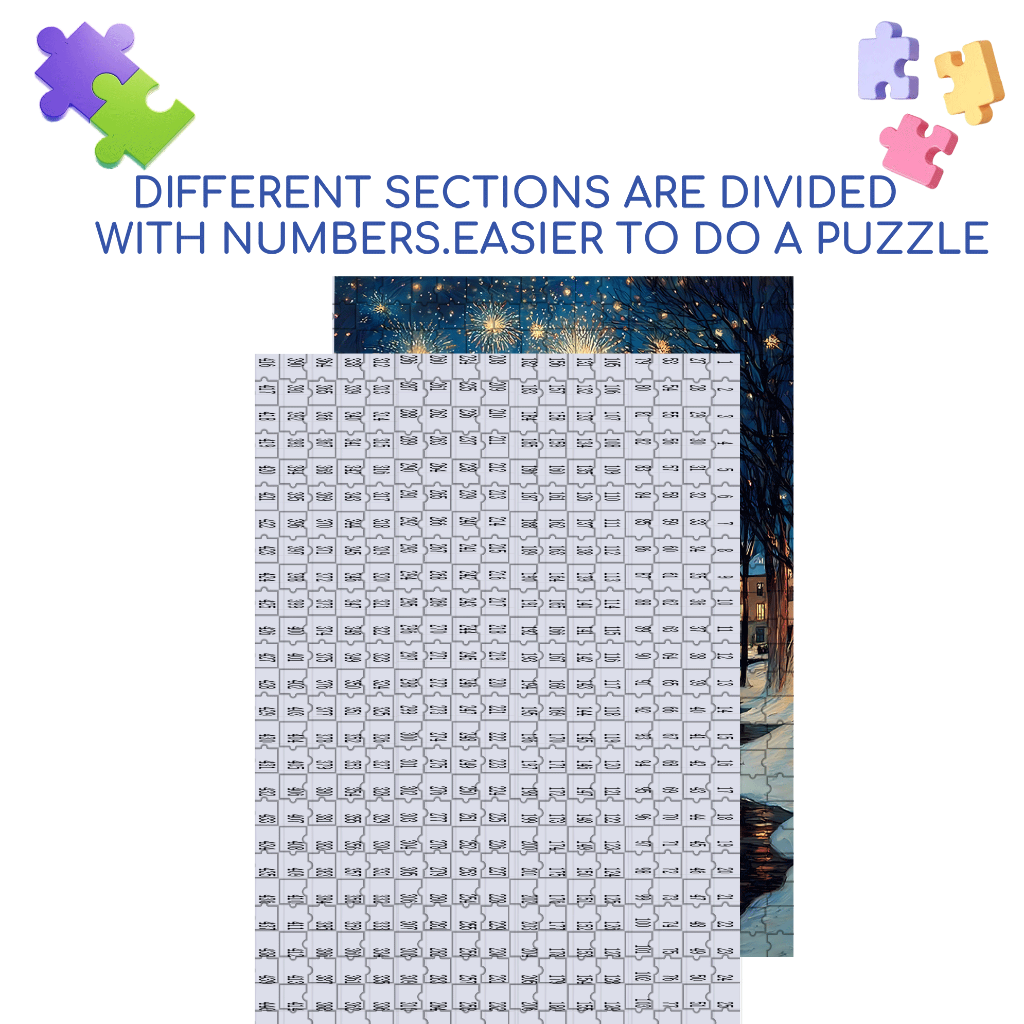 Experience The Tranquility And Profundity Of Nature 2 500pcs/1000pcs Jigsaw Puzzle, Scratch-Resistant, Interactive Family Game & Brain-Boosting DIY Decor, Perfect for Halloween, Christmas & New Year Gifts, Family Puzzle Game