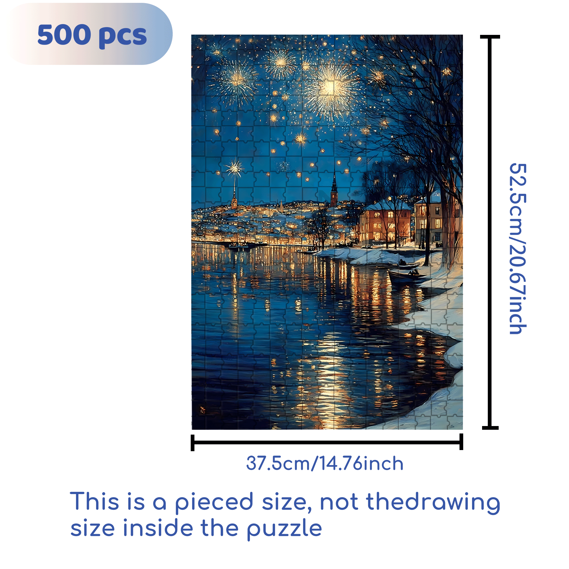 Experience The Tranquility And Profundity Of Nature 2 500pcs/1000pcs Jigsaw Puzzle, Scratch-Resistant, Interactive Family Game & Brain-Boosting DIY Decor, Perfect for Halloween, Christmas & New Year Gifts, Family Puzzle Game