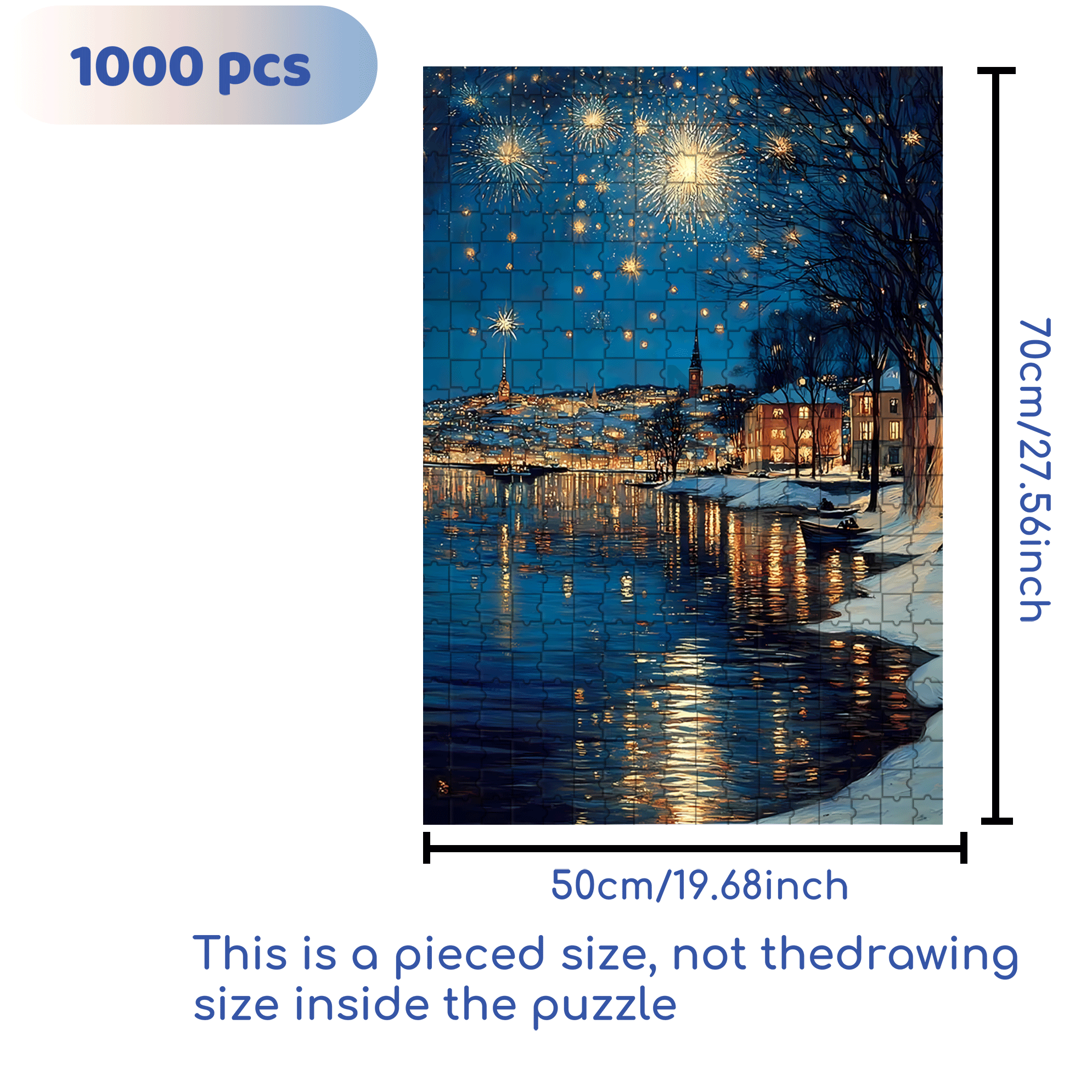 Experience The Tranquility And Profundity Of Nature 2 500pcs/1000pcs Jigsaw Puzzle, Scratch-Resistant, Interactive Family Game & Brain-Boosting DIY Decor, Perfect for Halloween, Christmas & New Year Gifts, Family Puzzle Game