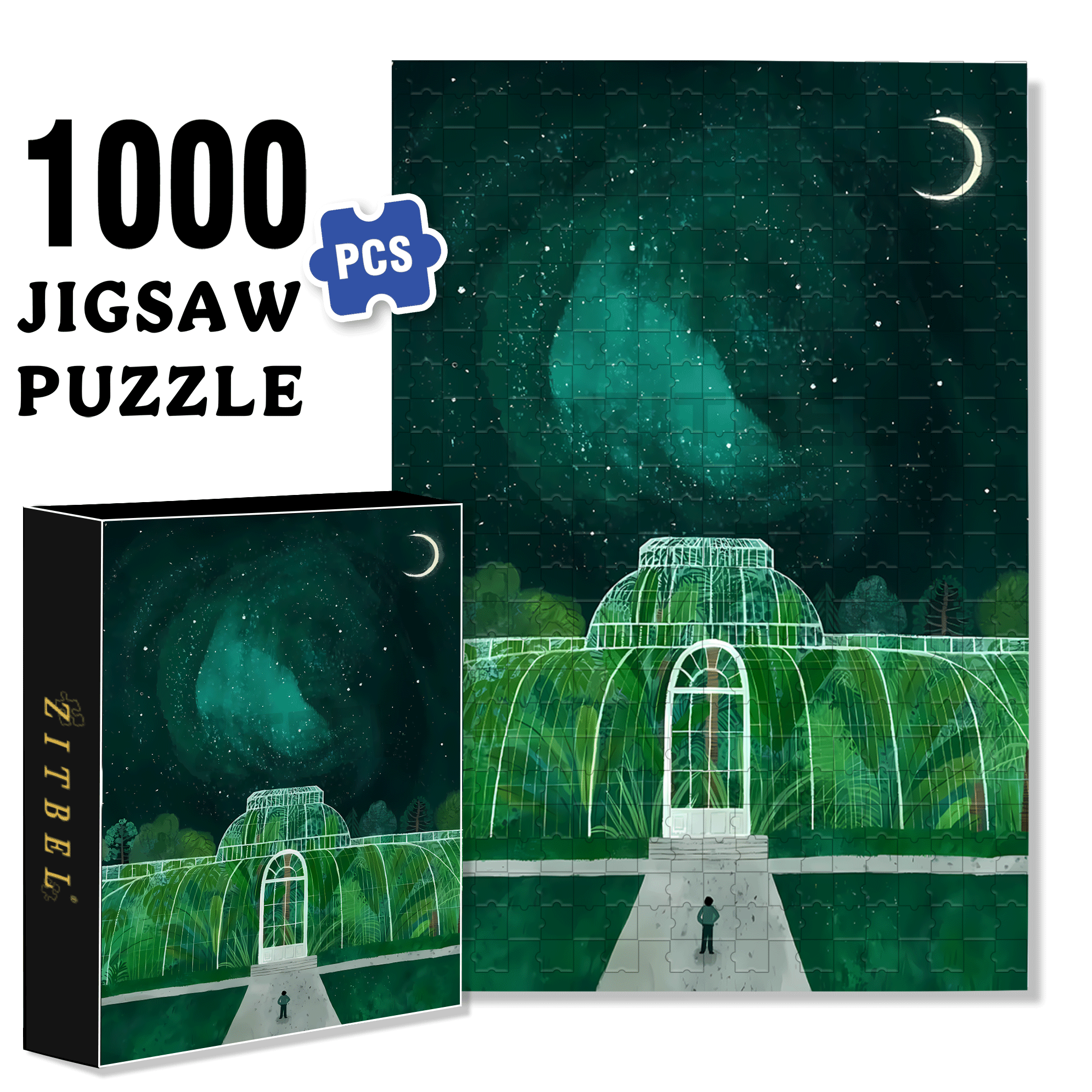 Experience The Tranquility And Profundity Of Nature 3 500pcs/1000pcs Jigsaw Puzzle, Scratch-Resistant, Interactive Family Game & Brain-Boosting DIY Decor, Perfect for Halloween, Christmas & New Year Gifts, Family Puzzle Game
