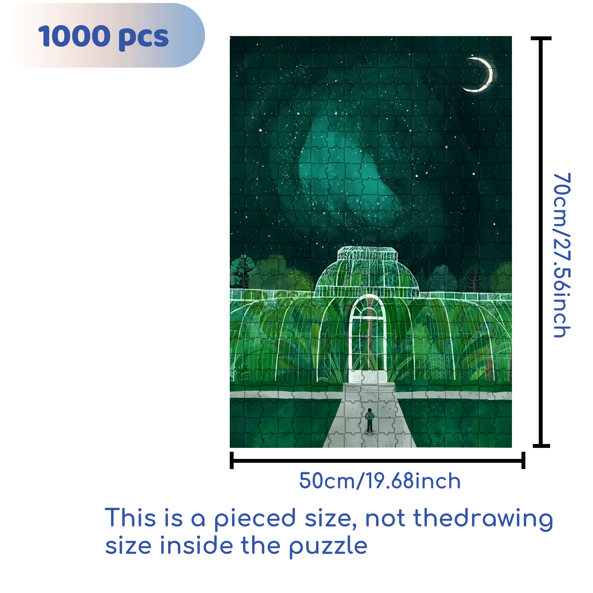 Experience The Tranquility And Profundity Of Nature 3 500pcs/1000pcs Jigsaw Puzzle, Scratch-Resistant, Interactive Family Game & Brain-Boosting DIY Decor, Perfect for Halloween, Christmas & New Year Gifts, Family Puzzle Game