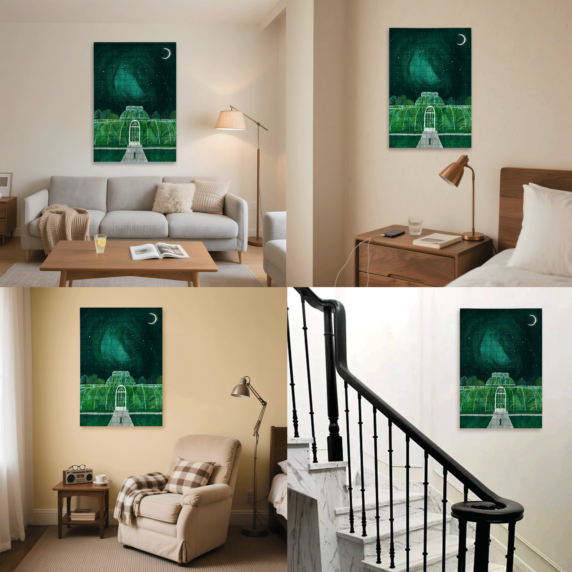 Experience The Tranquility And Profundity Of Nature 3 500pcs/1000pcs Jigsaw Puzzle, Scratch-Resistant, Interactive Family Game & Brain-Boosting DIY Decor, Perfect for Halloween, Christmas & New Year Gifts, Family Puzzle Game