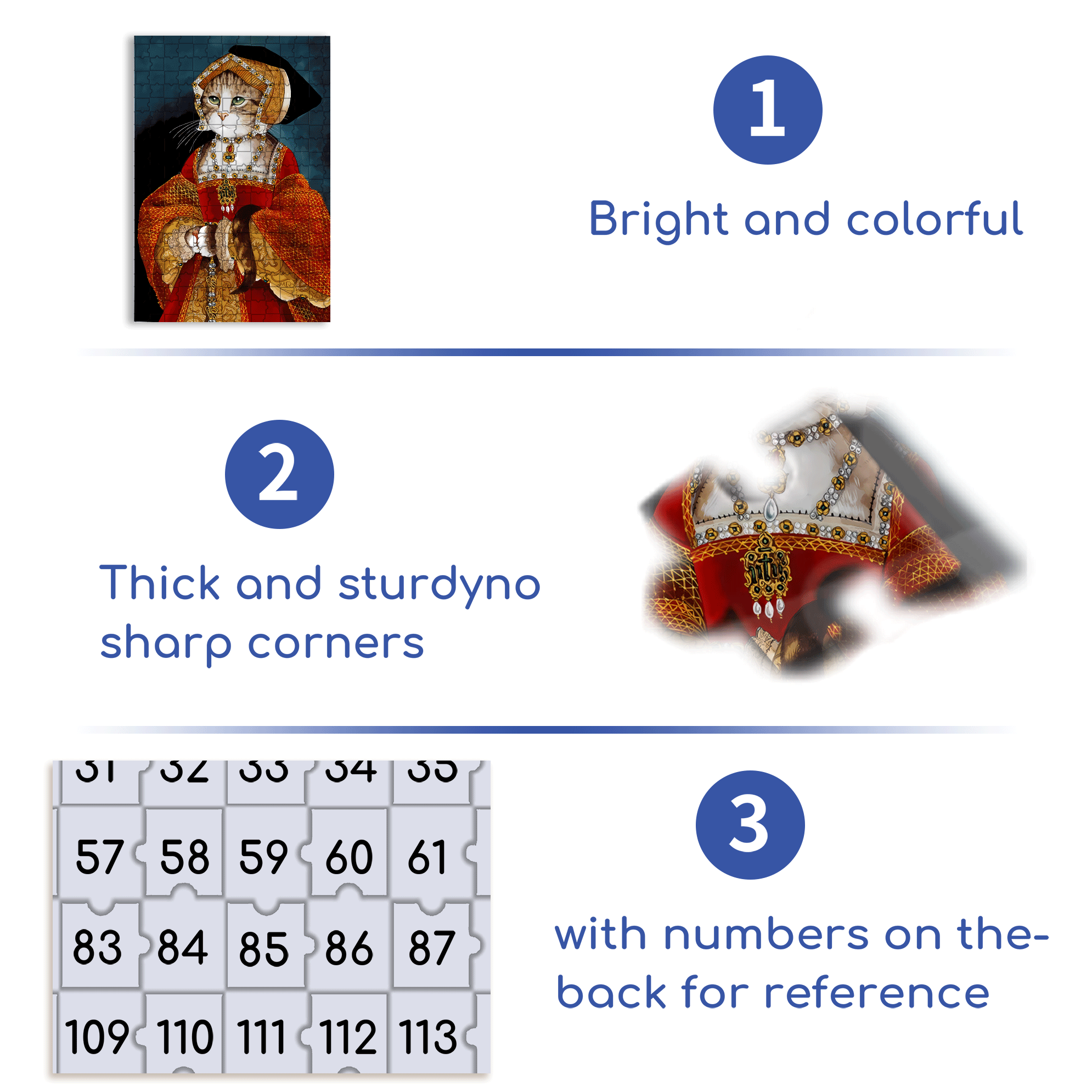 Fantastic Encounter between Cats and World Famous Paintings 11 500pcs/1000pcs Jigsaw Puzzle, Scratch-Resistant, Interactive Family Game & Brain-Boosting DIY Decor, Perfect for Halloween, Christmas & New Year Gifts, Family Puzzle Game