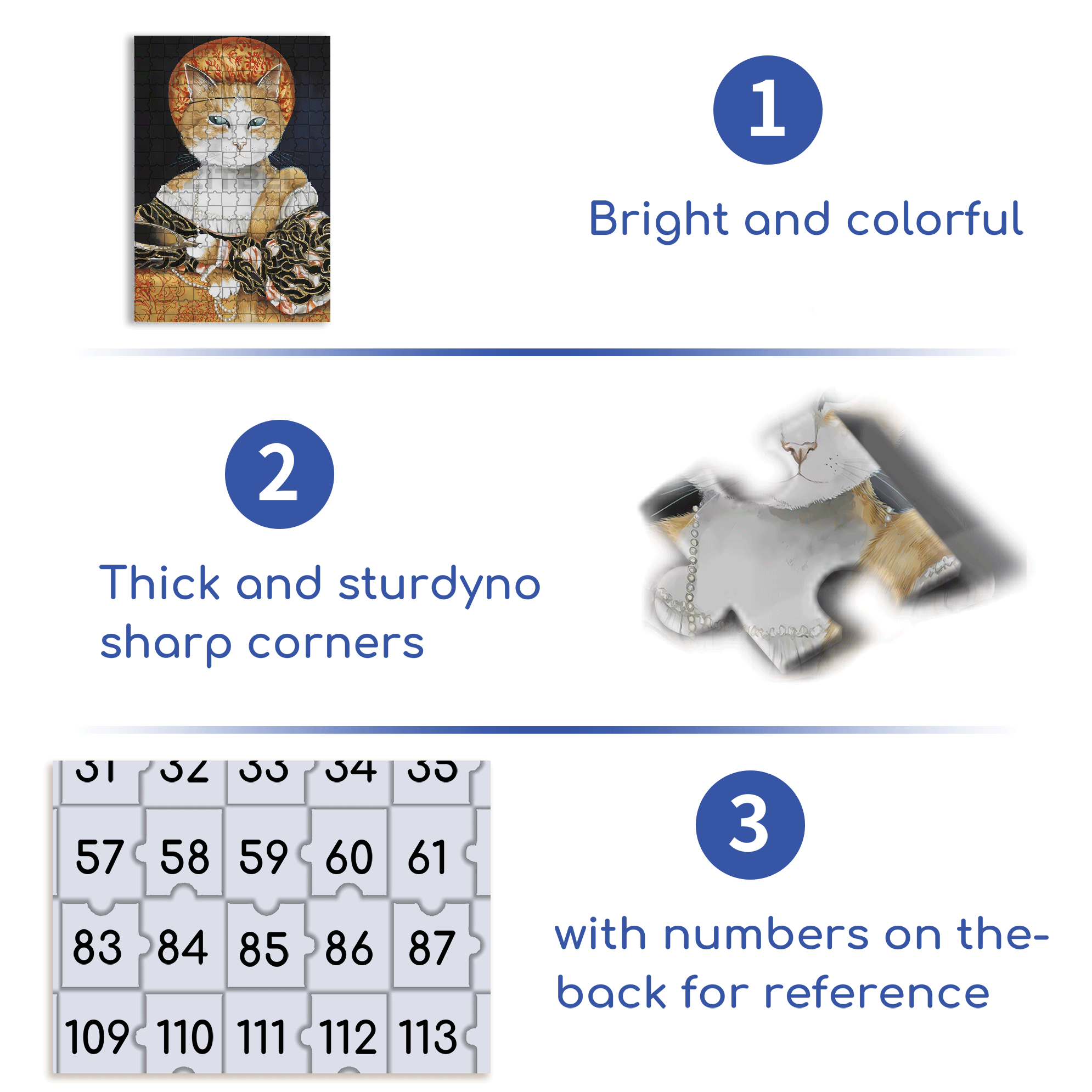 Fantastic Encounter between Cats and World Famous Paintings 12 500pcs/1000pcs Jigsaw Puzzle, Scratch-Resistant, Interactive Family Game & Brain-Boosting DIY Decor, Perfect for Halloween, Christmas & New Year Gifts, Family Puzzle Game